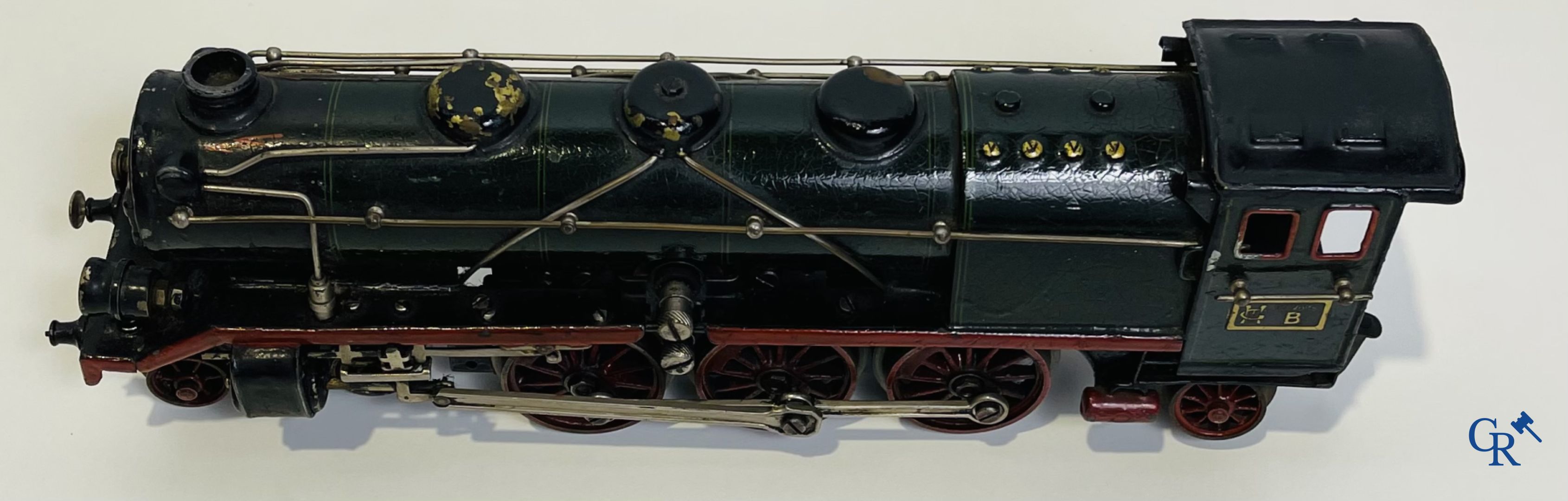 Old toys: Märklin, Locomotive with towing tender and dining car.
About 1930. - Image 4 of 32