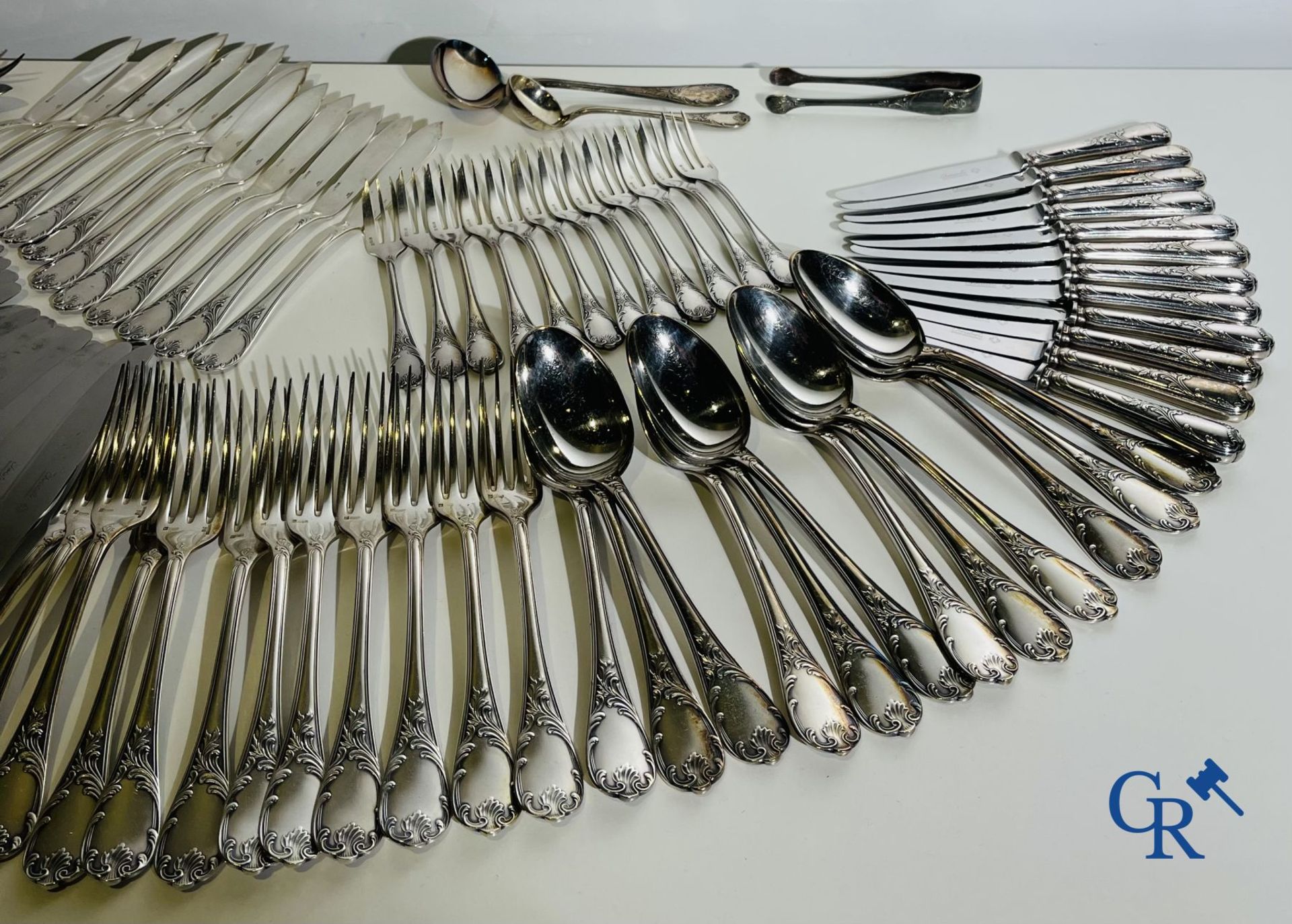 Christofle: Cutlery set 121 pieces. Model Marly. - Bild 5 aus 5