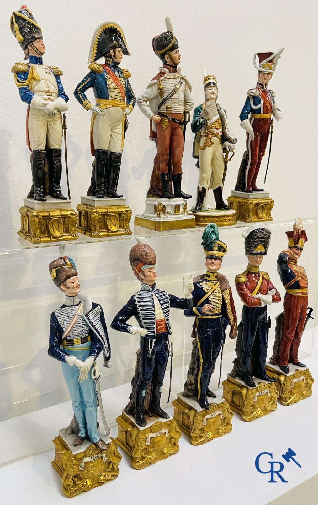 European porcelain: Lot of 10 porcelain figures from the Napoleonic era. - Image 4 of 10