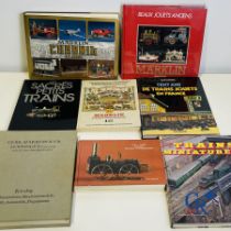 Old toys. Märklin. Interesting lot books about beautiful old toys, locomotives, trains etc.