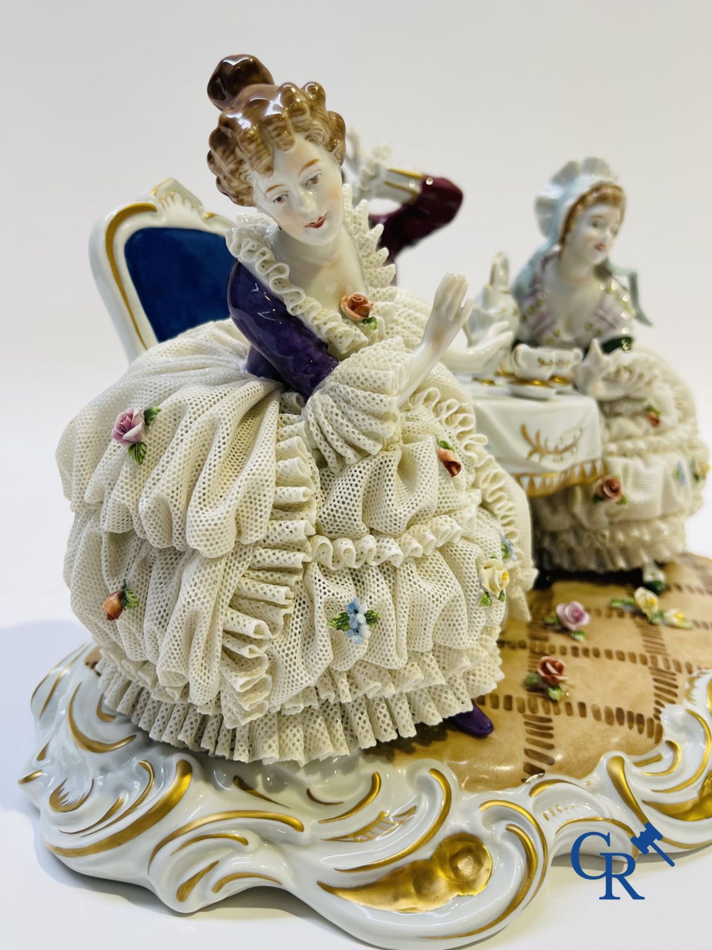 Porcelain: Unterweissbach: "In the tea room". - Image 8 of 9