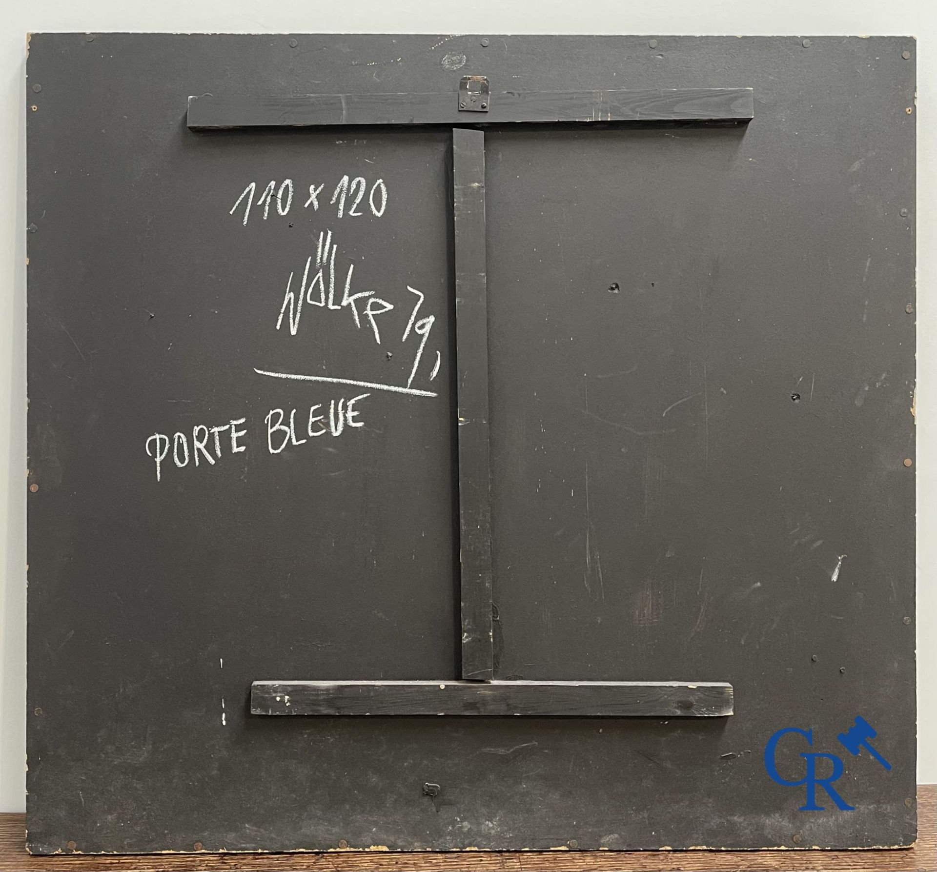 Assembly: Jurgen Wölke "Porte Bleue" dated '79. - Image 4 of 4