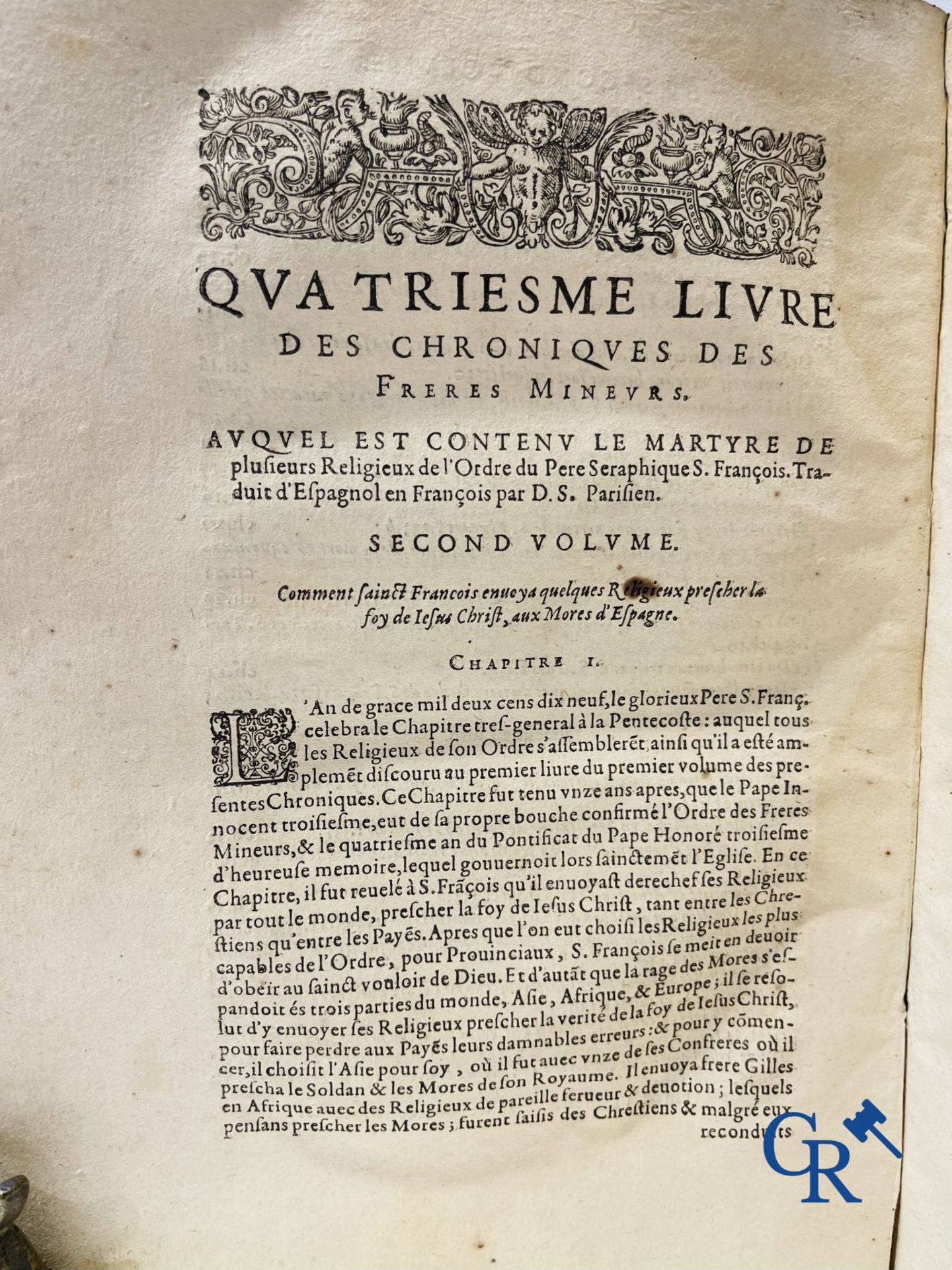 Early Printed Books: Marcos de Lisboa, Chronique et institution de l'ordre du Père S. François, Pari - Bild 12 aus 19