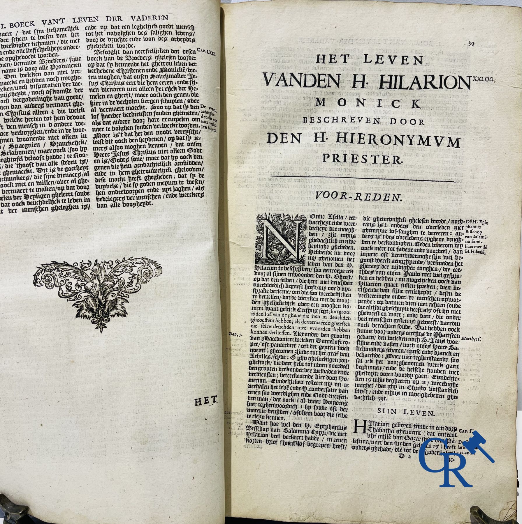 Early Printed Books: Rosweydus, Heribertus. Het Leven ende spreucken der Vaderen described by St. Je - Image 10 of 19