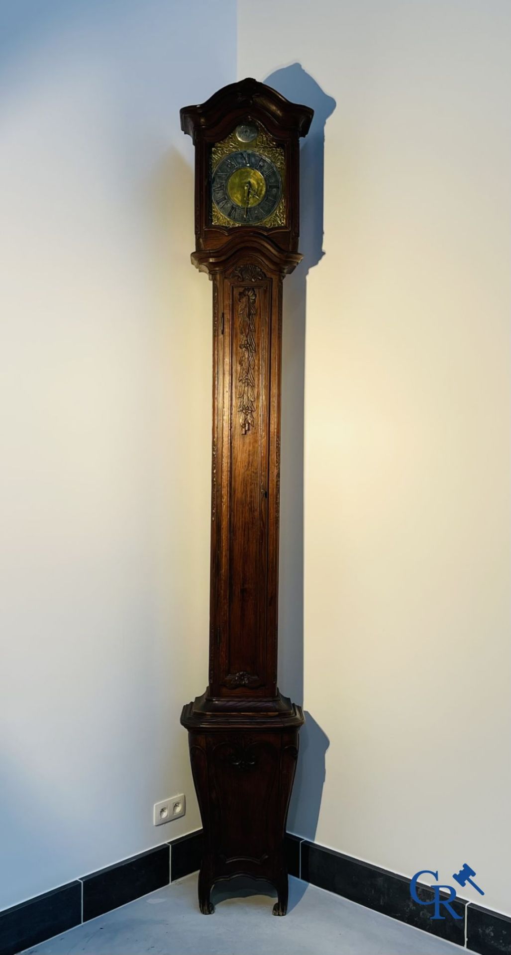 Standing clock in oak. 18th century. - Image 9 of 10