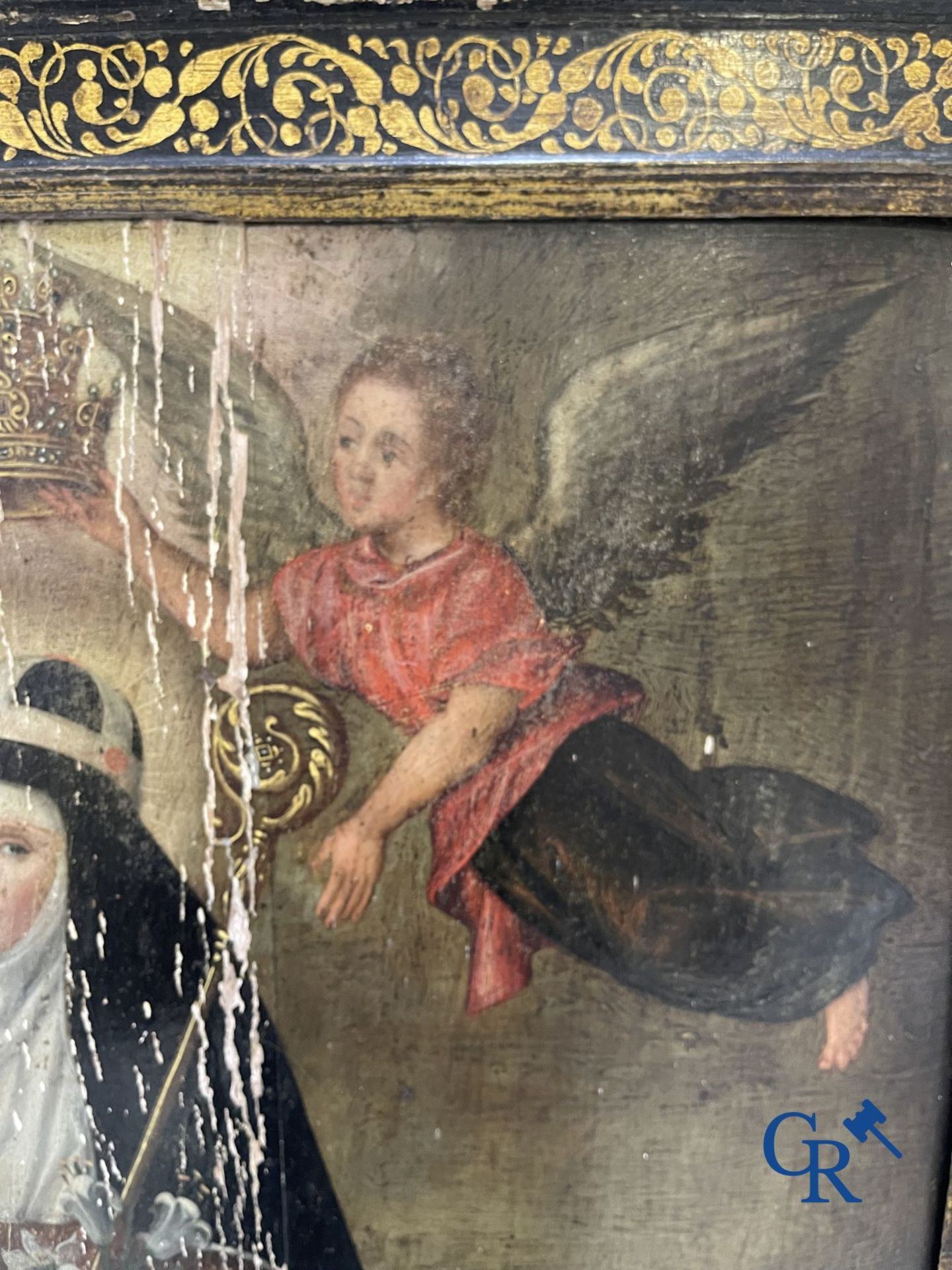 Painting. 17th century Religious painting.  S. Catherina-De-Swetta Filia-S.Birgitta. - Bild 8 aus 20