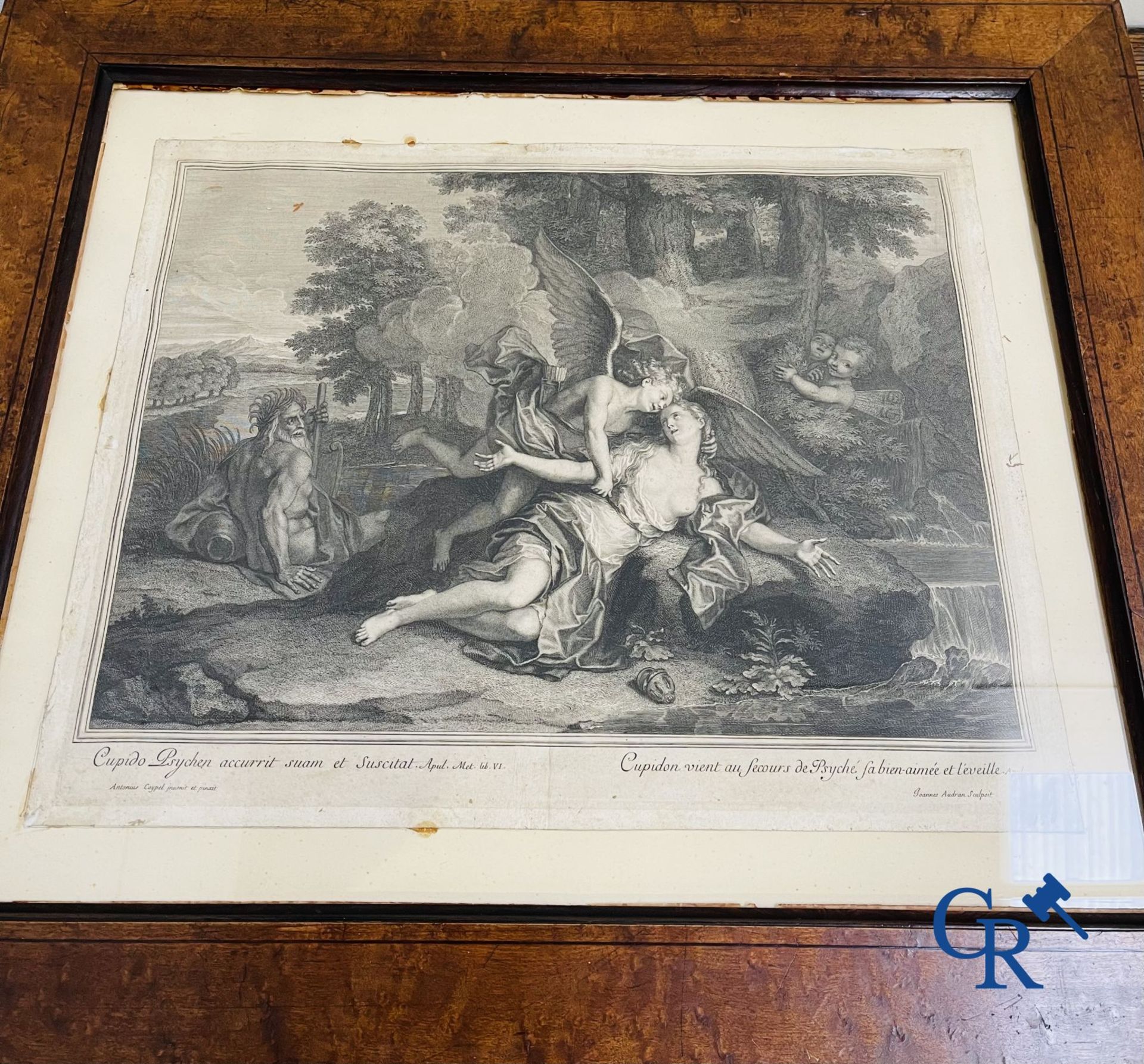 A lot of 3 framed engravings. 18th-19th century. - Bild 7 aus 9