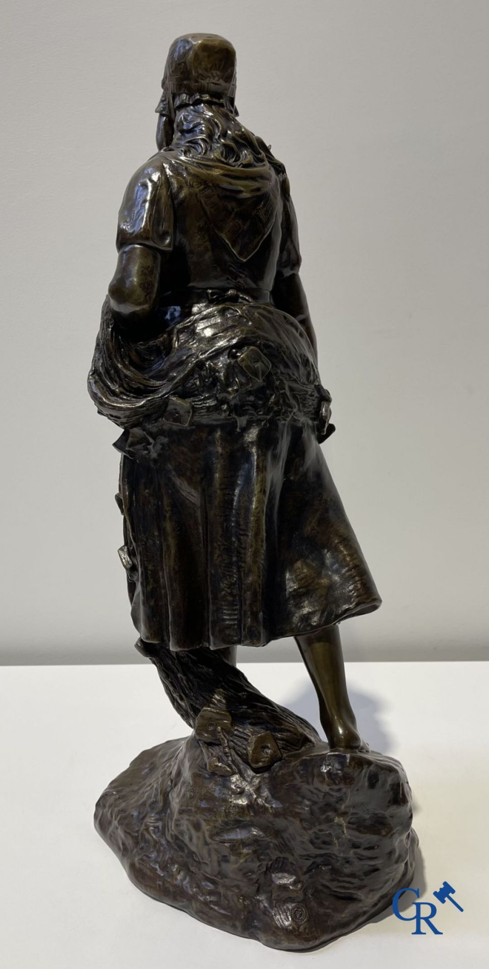 Alexandre-Mathurin Pêche (1872-1957) (*) Bronze sculpture. Pêcheuse. Susse Frères Editeurs Paris. - Image 8 of 9