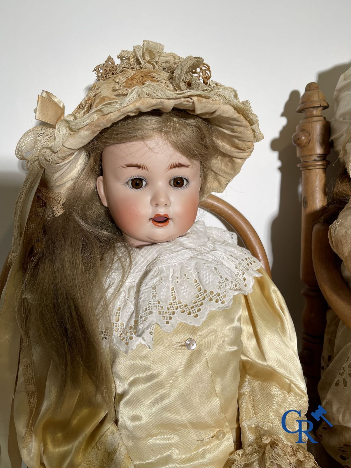 Toys: antique dolls: 6 German dolls with porcelain heads. - Image 5 of 15