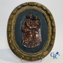 Wood sculpture: An 18th century wood sculpted Maria with child.
