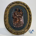 Wood sculpture: An 18th century wood sculpted Maria with child.