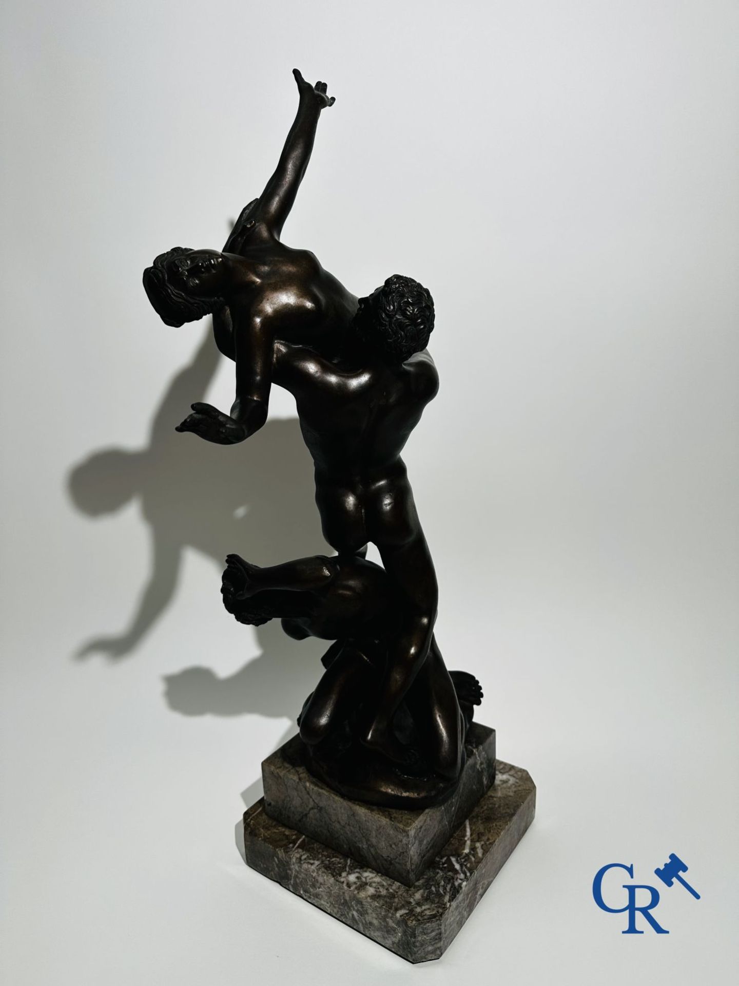 Bronze statue of the Abduction of the Sabine Women after Giambologna. 20th century. - Image 9 of 11