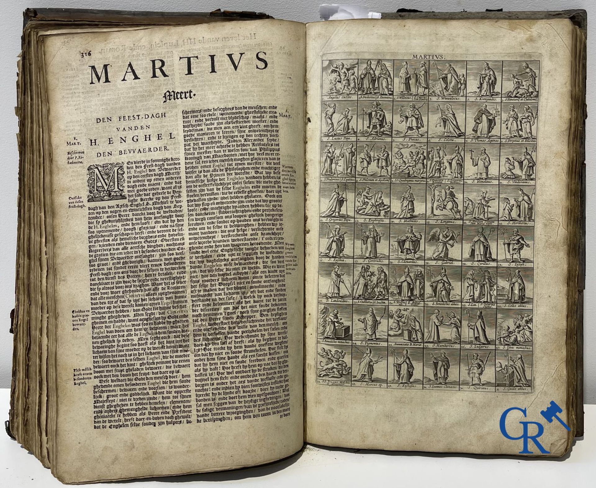 Early printed books: Pedro de Ribadeneira, Heribert Rosweyde, P. Andreas De Boeye. Antwerp 1665 and  - Bild 10 aus 17