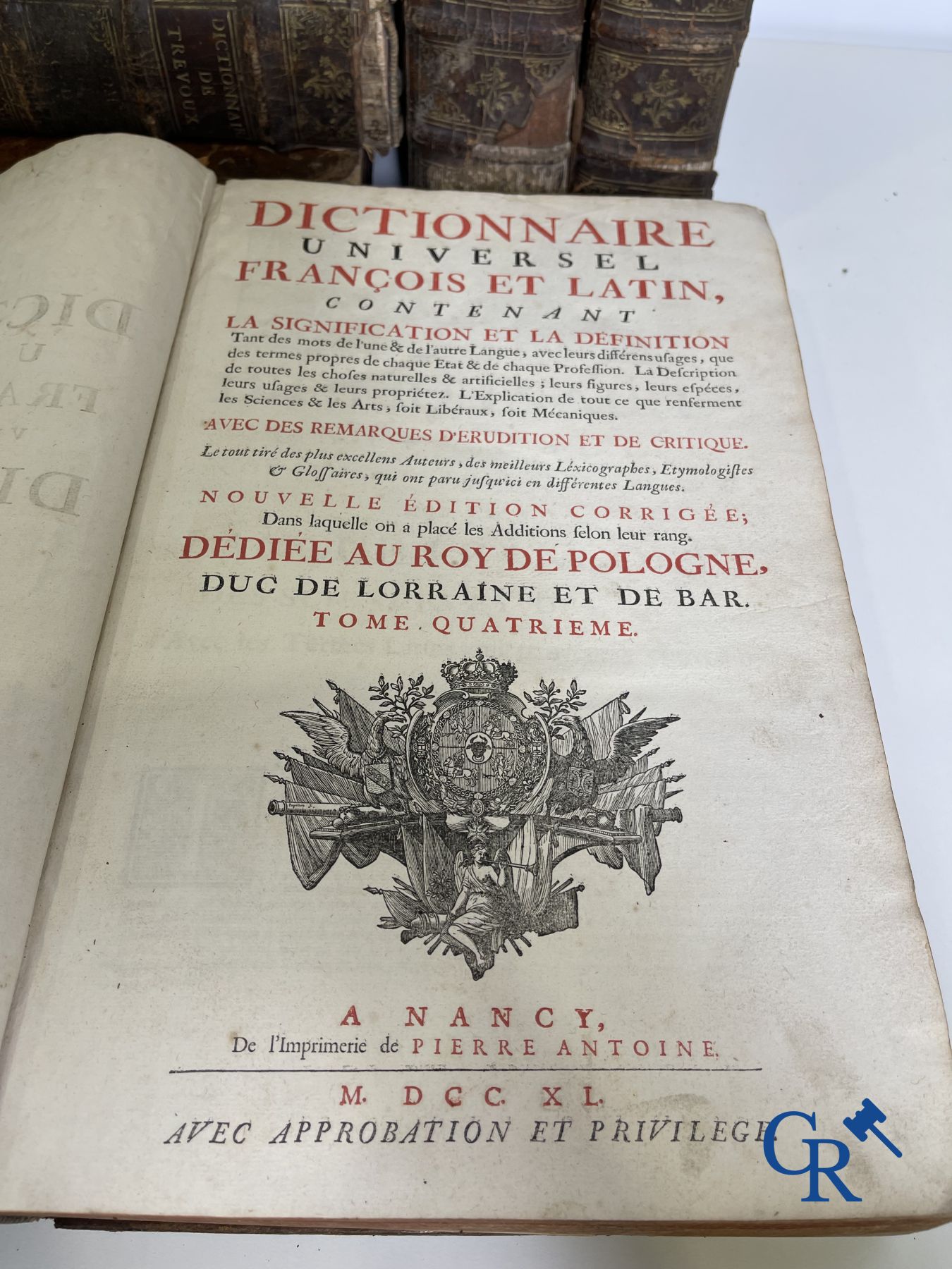 Early printed books: Dictionnaire de Trévoux, Pierre Antoine 1740. - Image 12 of 18