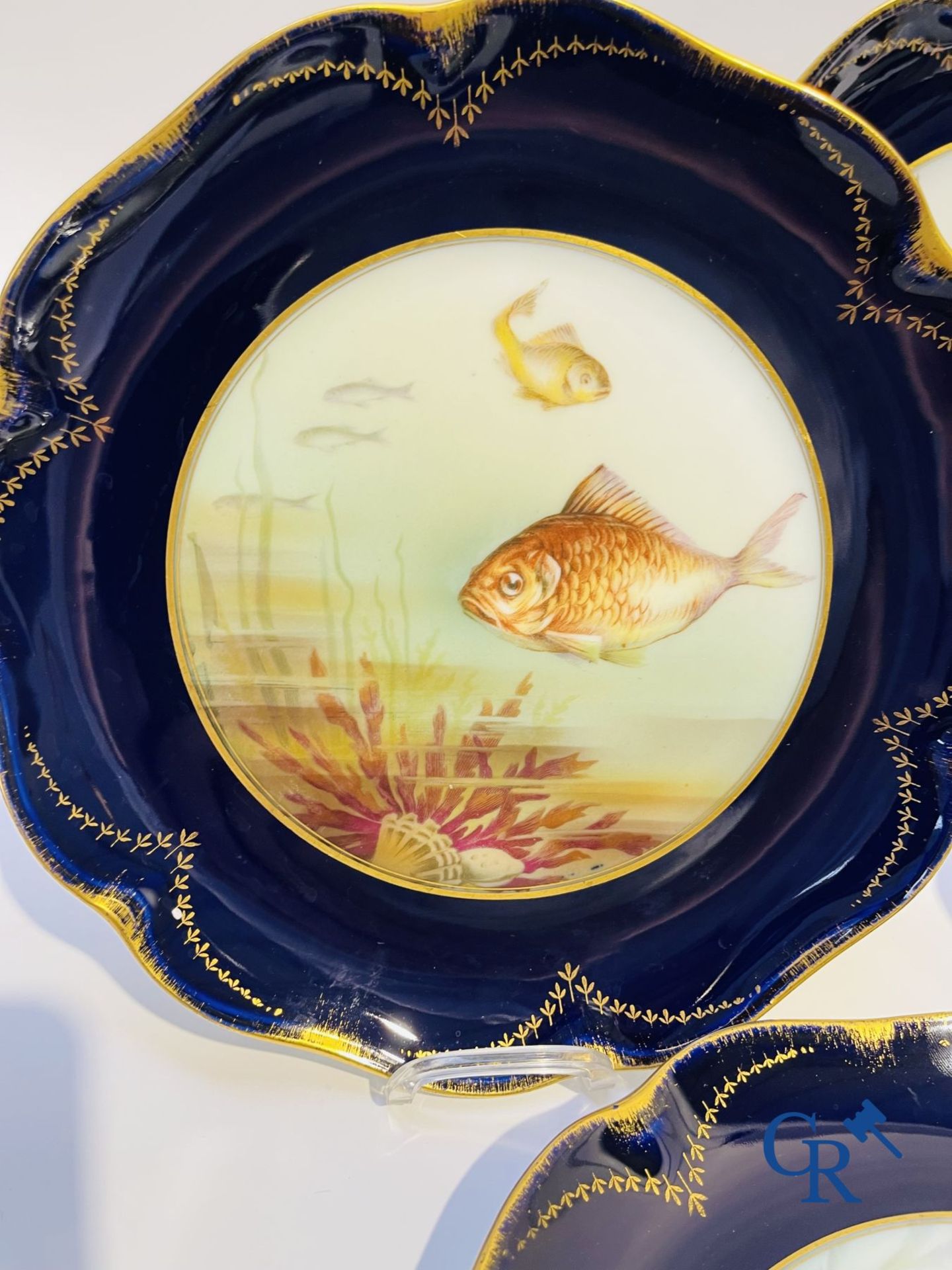 Porcelain: Tableware with a fish decor in Rosenthal porcelain. - Bild 11 aus 12