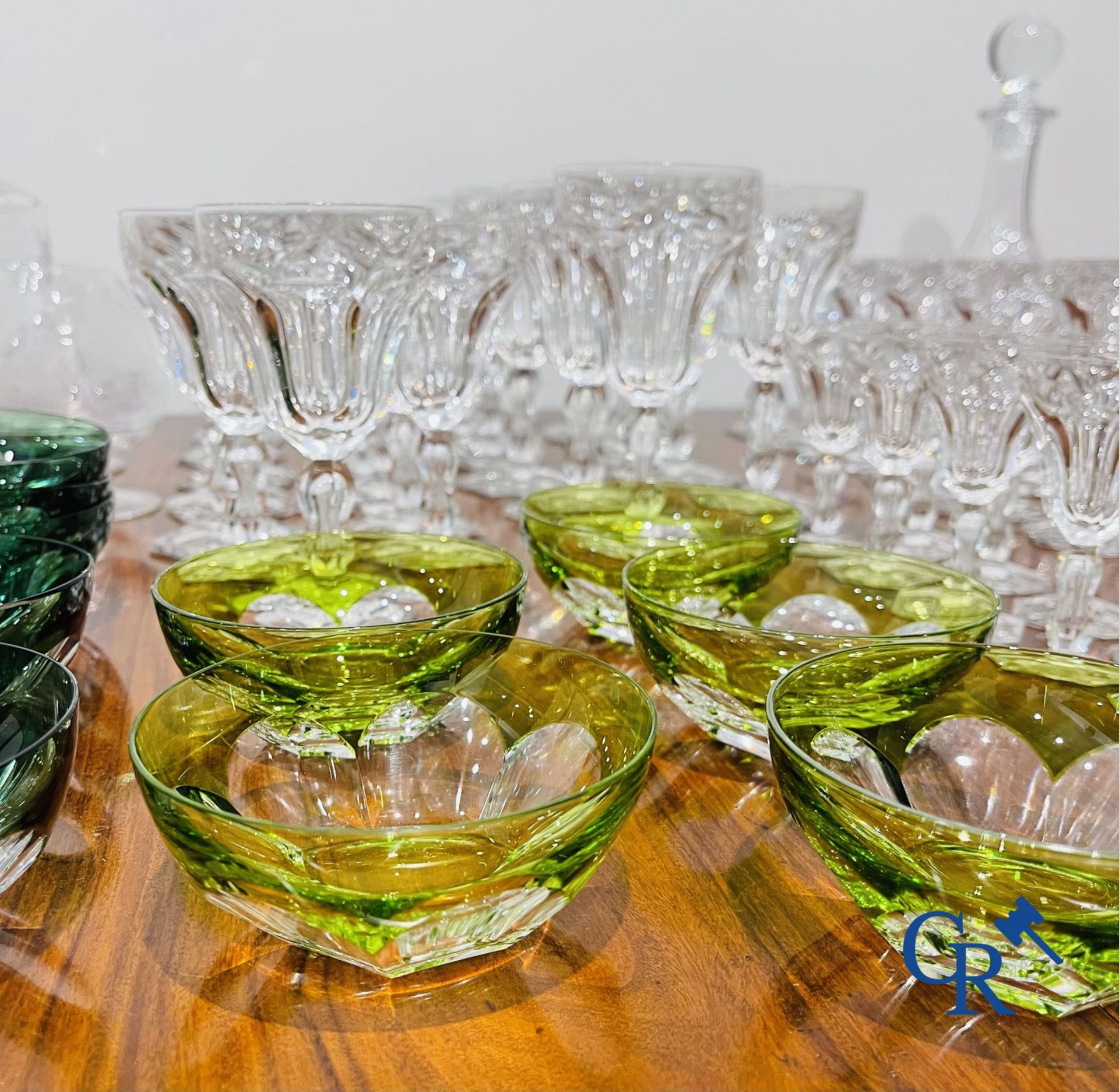 Large lot of glassware in crystal Val Saint Lambert and others. - Image 9 of 10