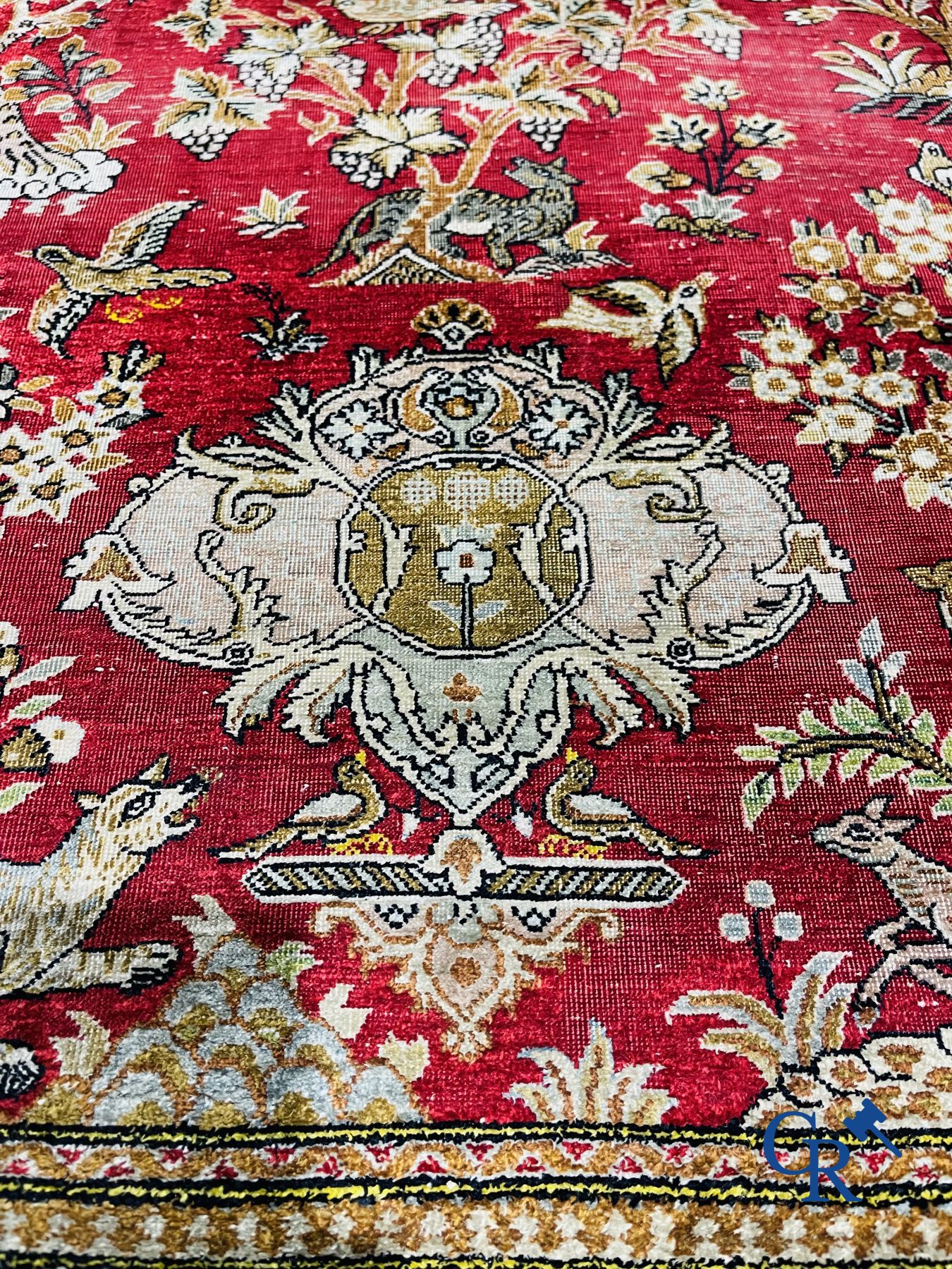 Oriental carpets: Ghoum. 2 Oriental carpets in silk. - Image 9 of 22
