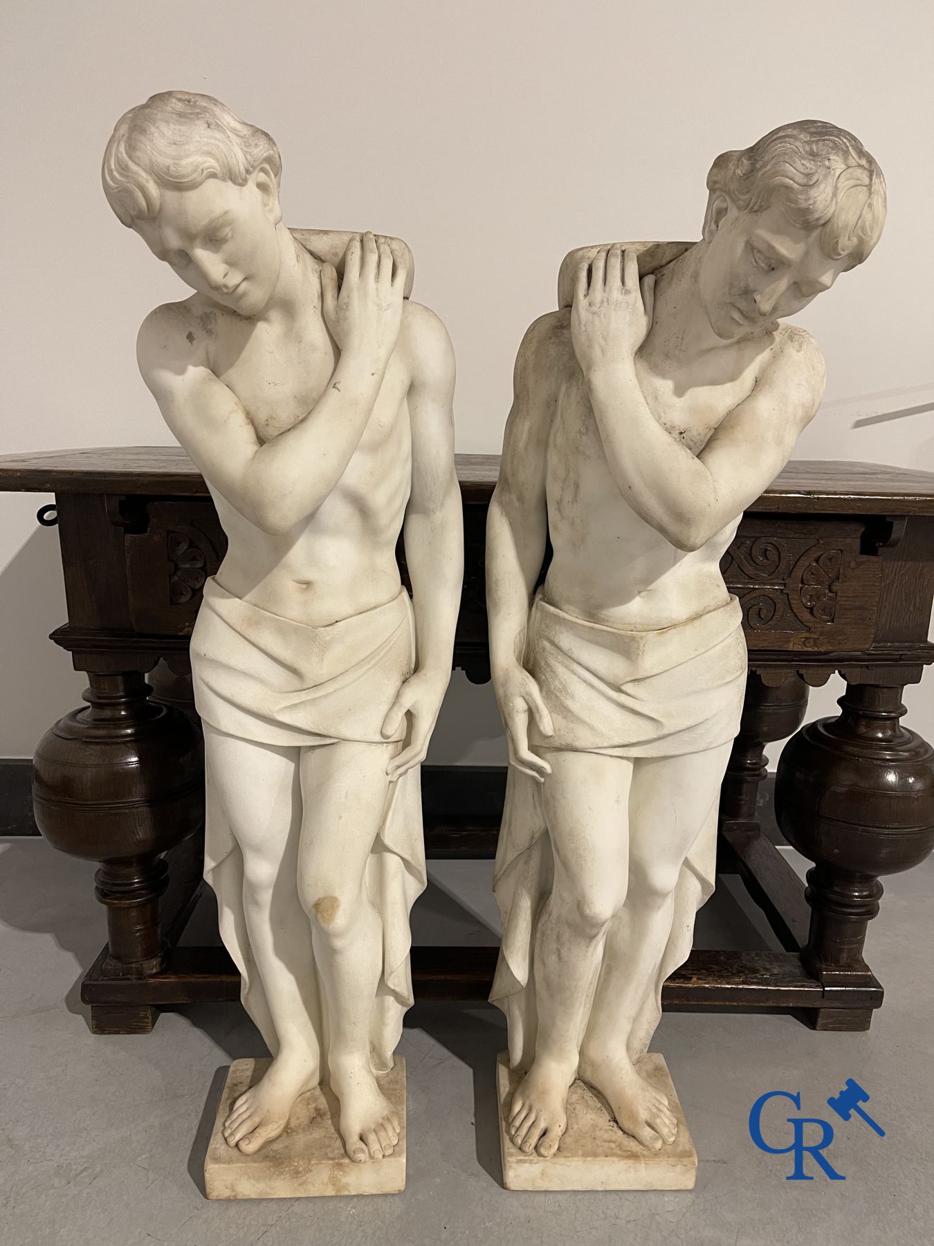 2 marble sculptures. - Image 4 of 9