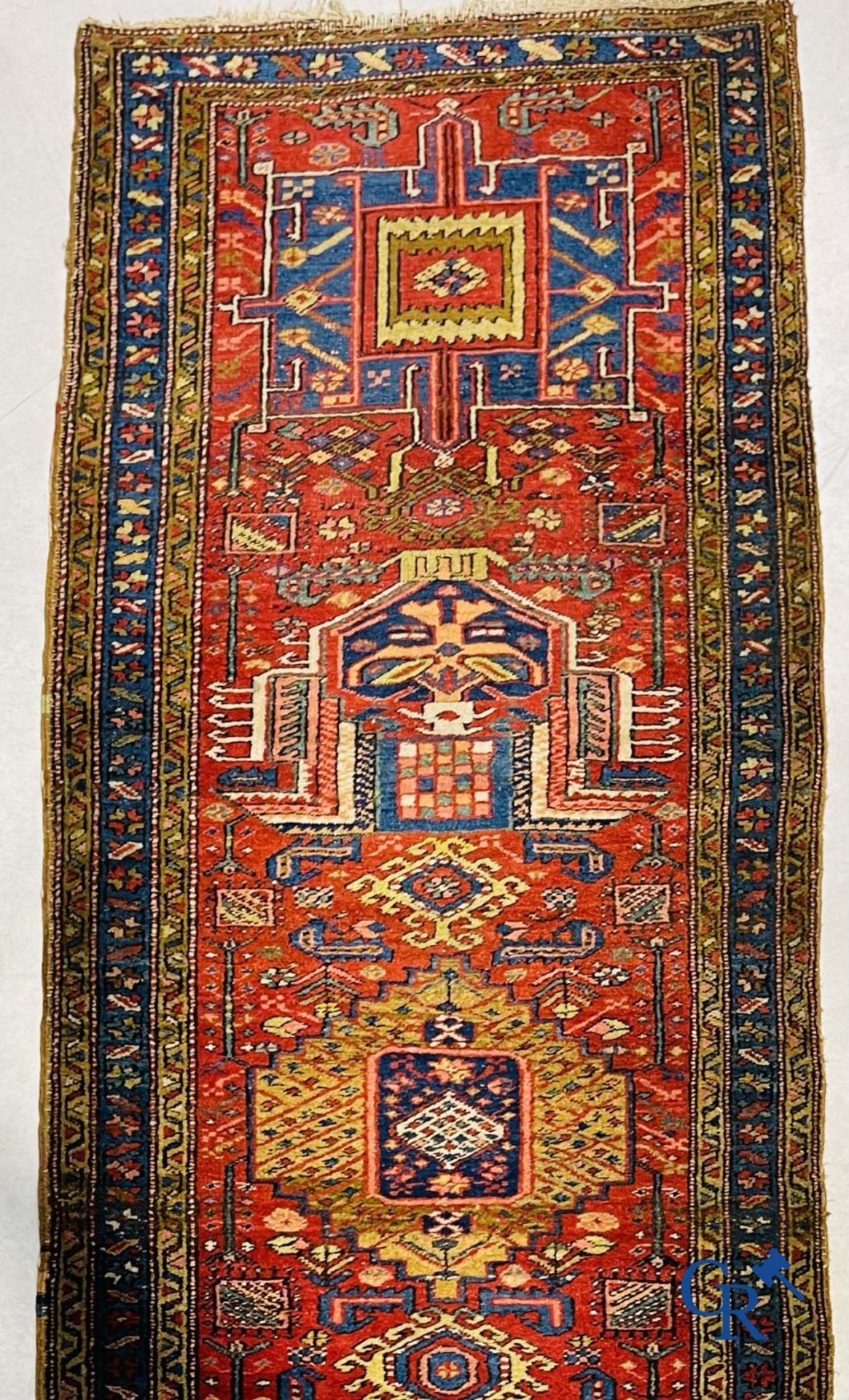 Oriental carpets: An antique oriental runner. - Image 2 of 8