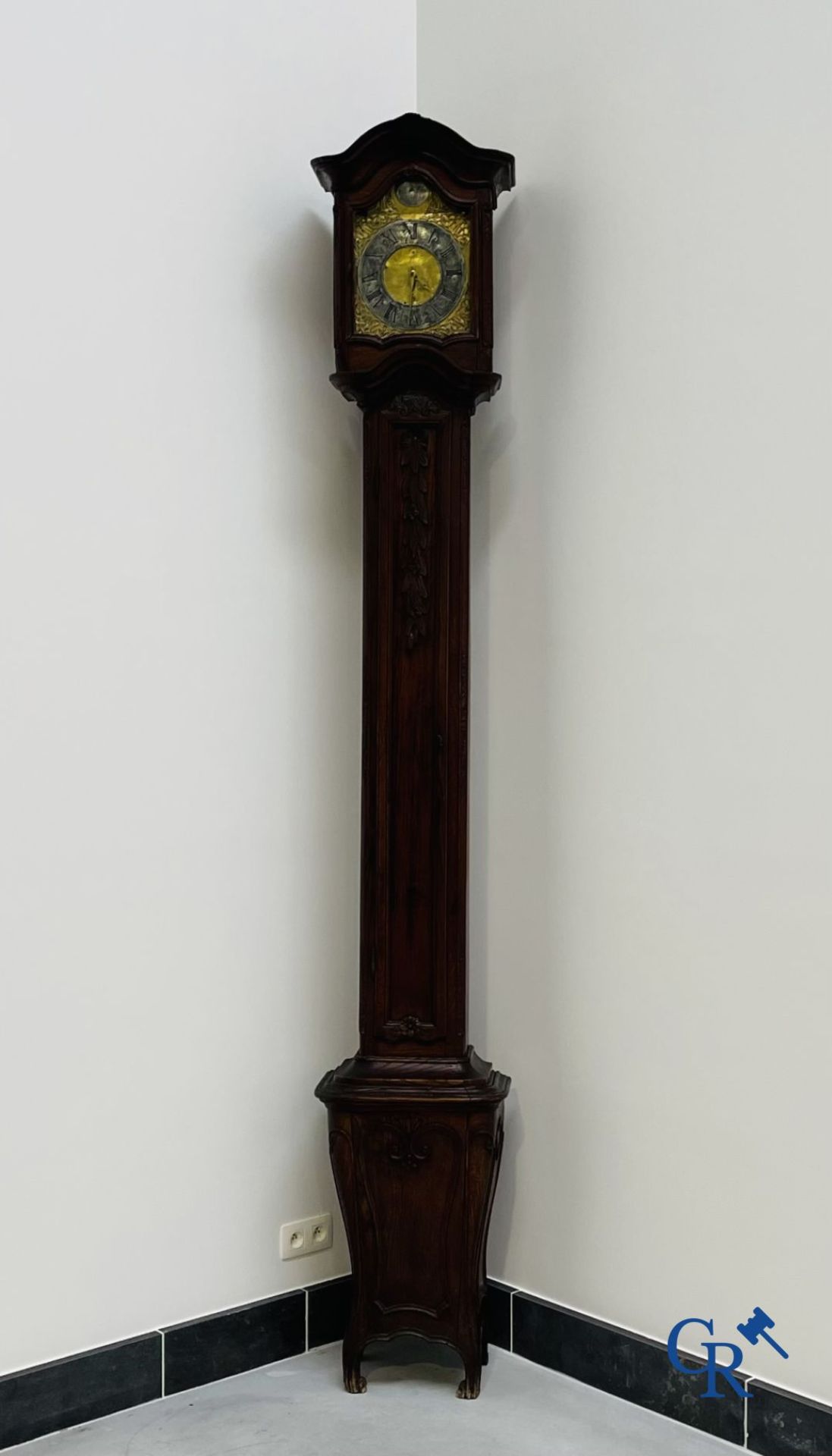 Standing clock in oak. 18th century. - Image 10 of 10