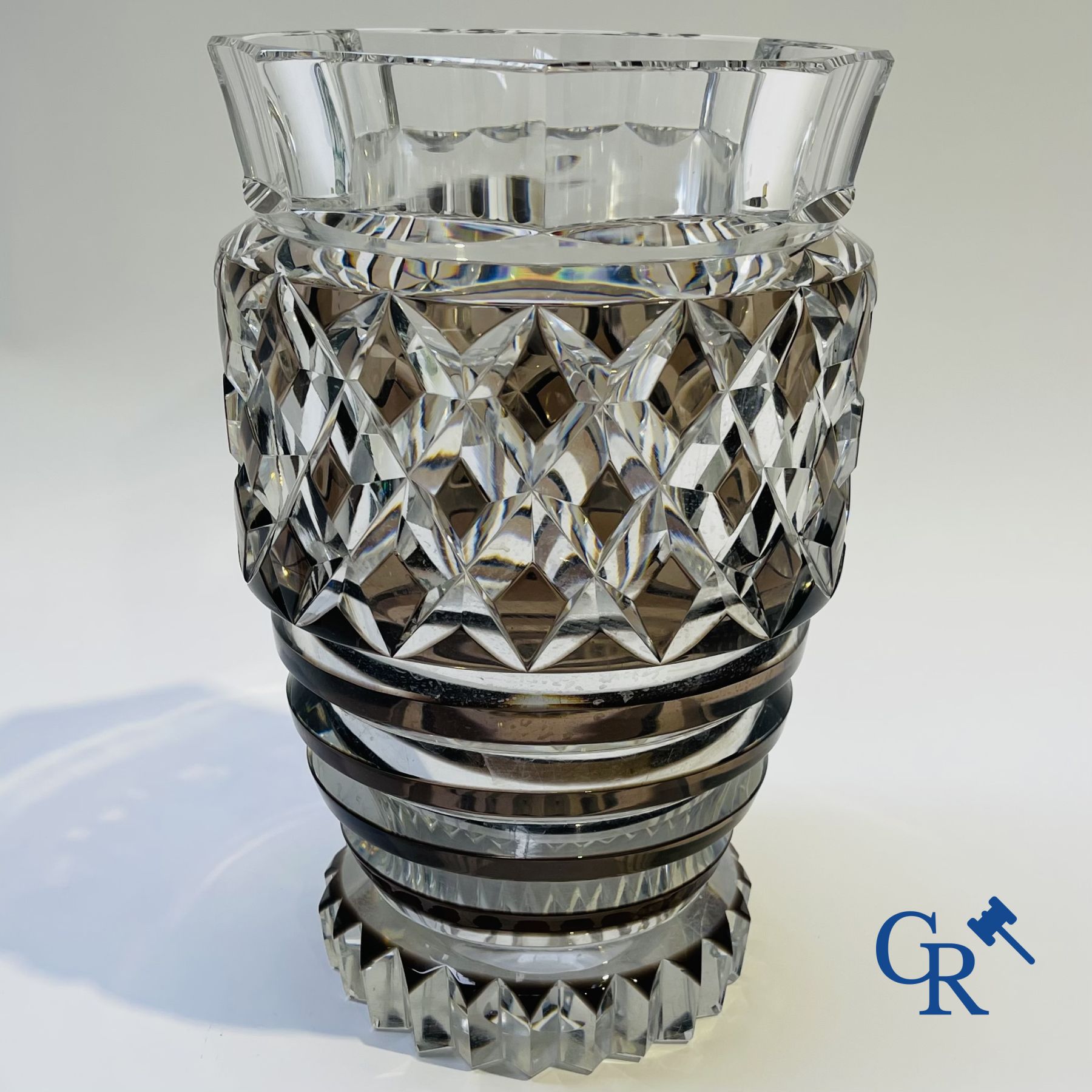 Glassware: 4 vases in crystal Val Saint Lambert. - Image 2 of 14