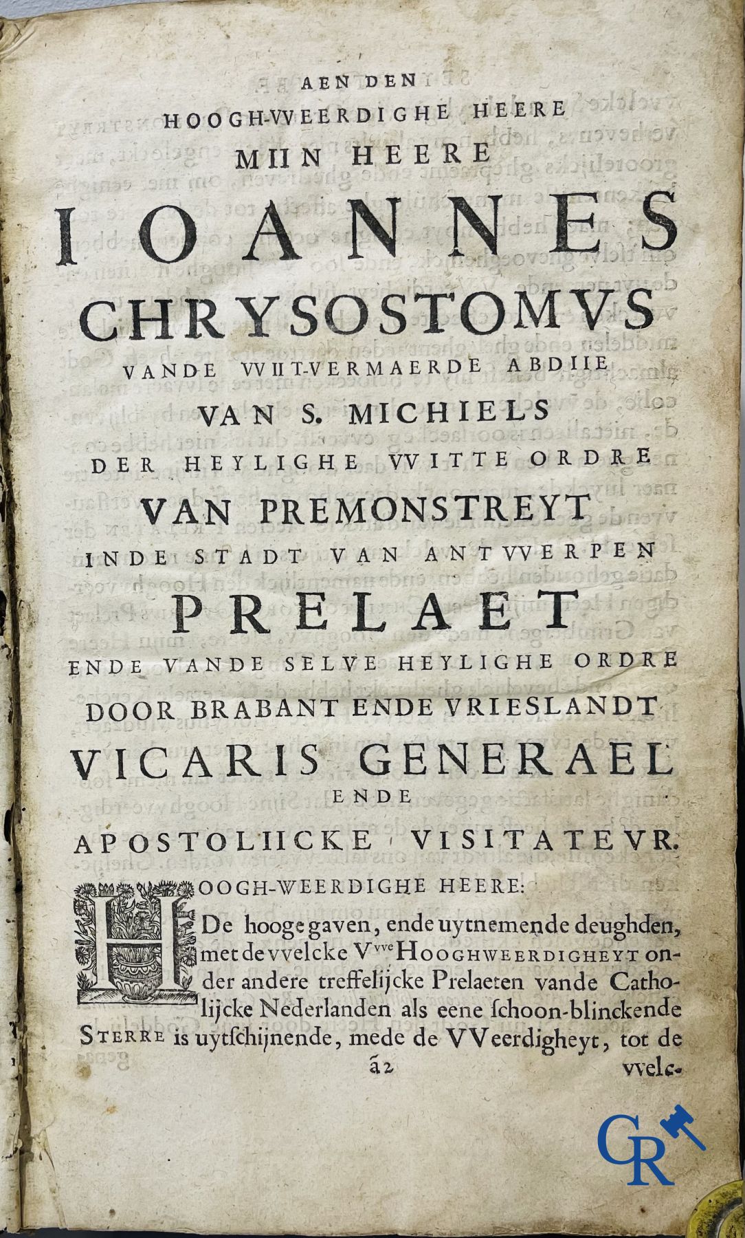 Early Printed Books: Rosweydus, Heribertus. Het Leven ende spreucken der Vaderen described by St. Je - Image 3 of 19