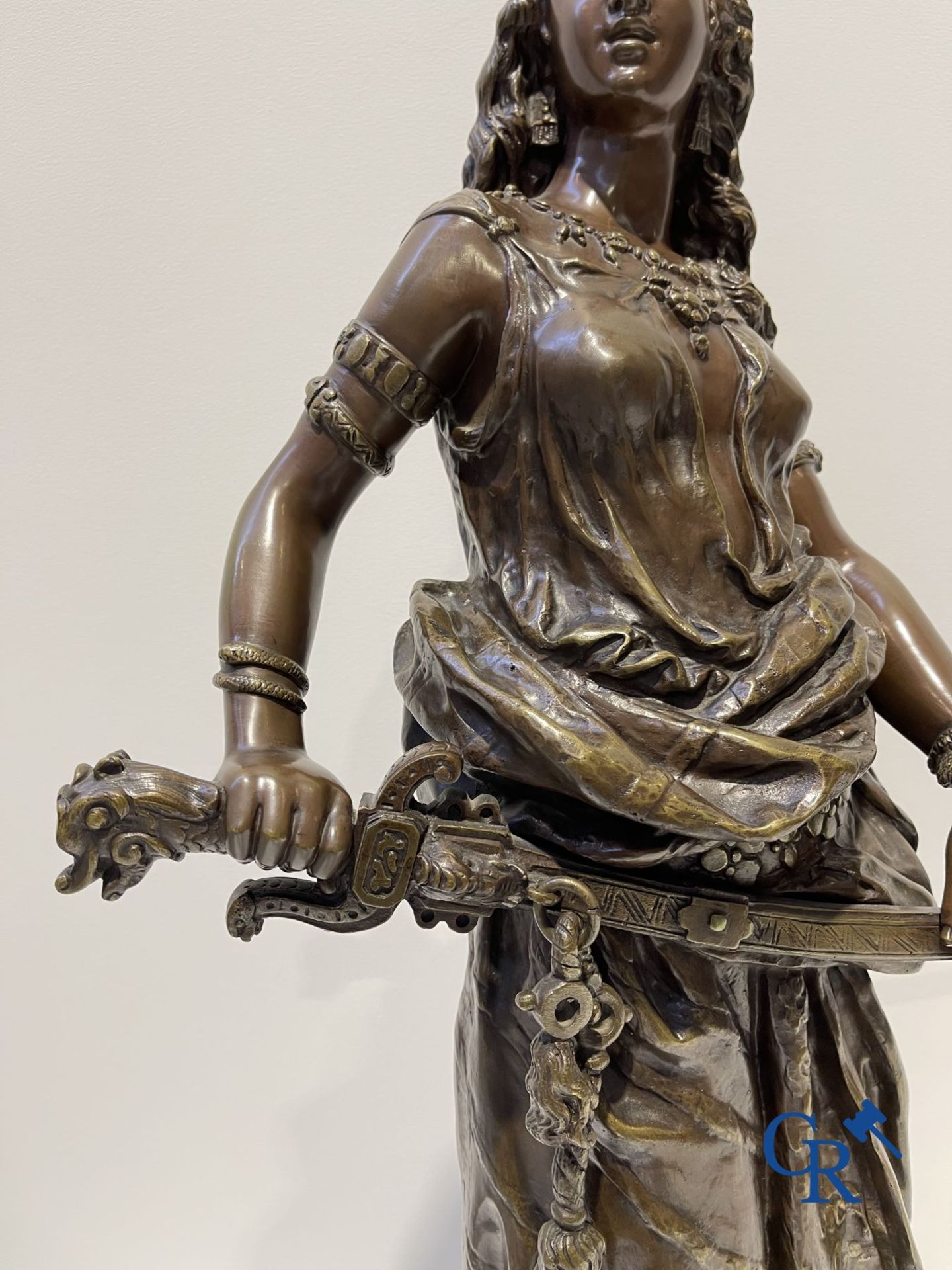 Charles Octave Levy (1840-1899) Salomé, bronze sculpture with an oriental representation. 19th centu - Image 5 of 11