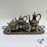 Silver: Alphonse Debain. Coffee/tea set in silver.