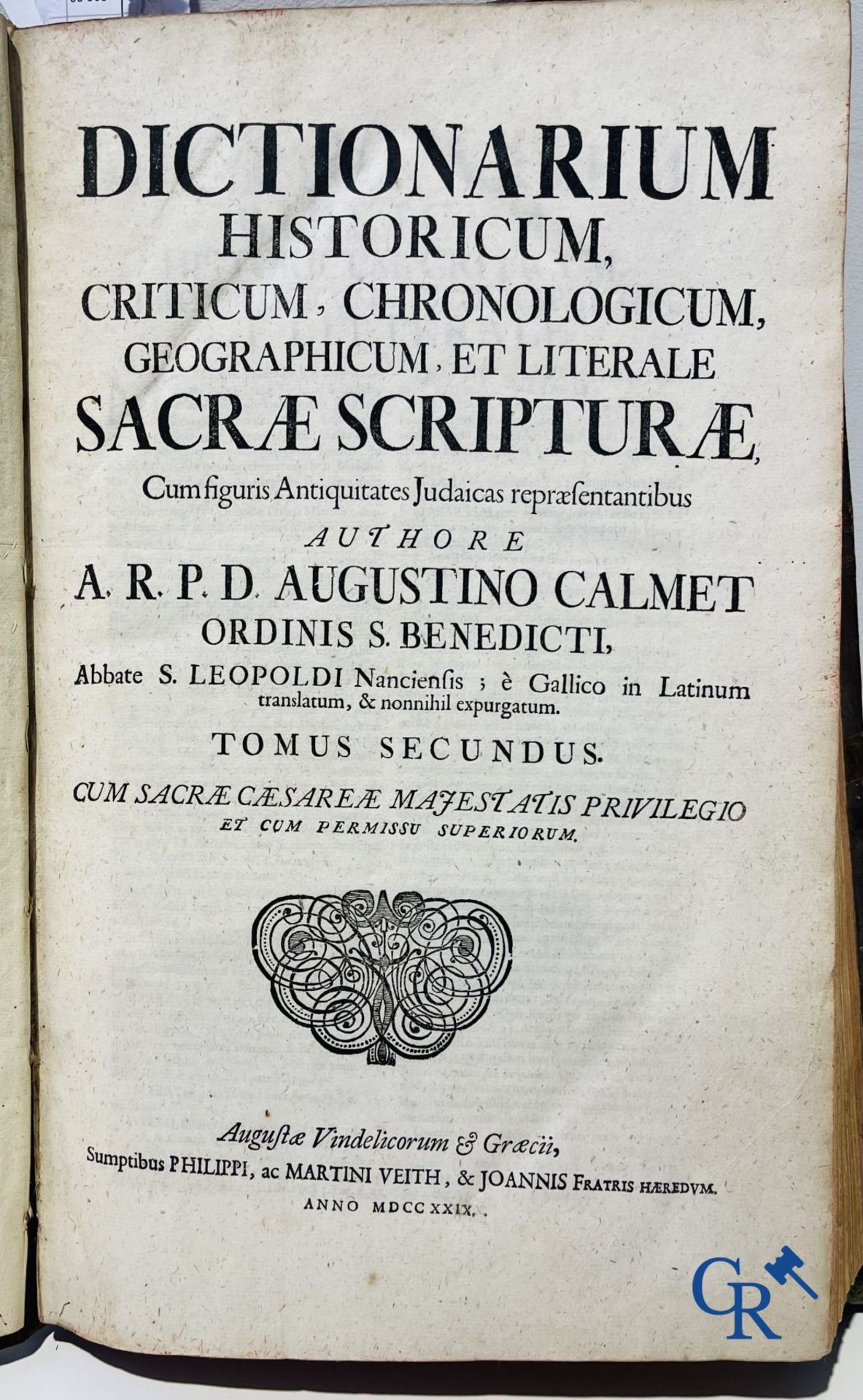 Early printed books: Calmet Augustino, Dictionarium cum figuris Antiquitates Judaicas repraesentanti - Image 15 of 29