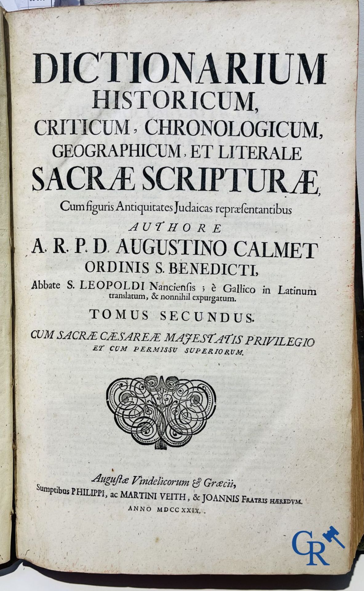 Early printed books: Calmet Augustino, Dictionarium cum figuris Antiquitates Judaicas repraesentanti - Bild 15 aus 29