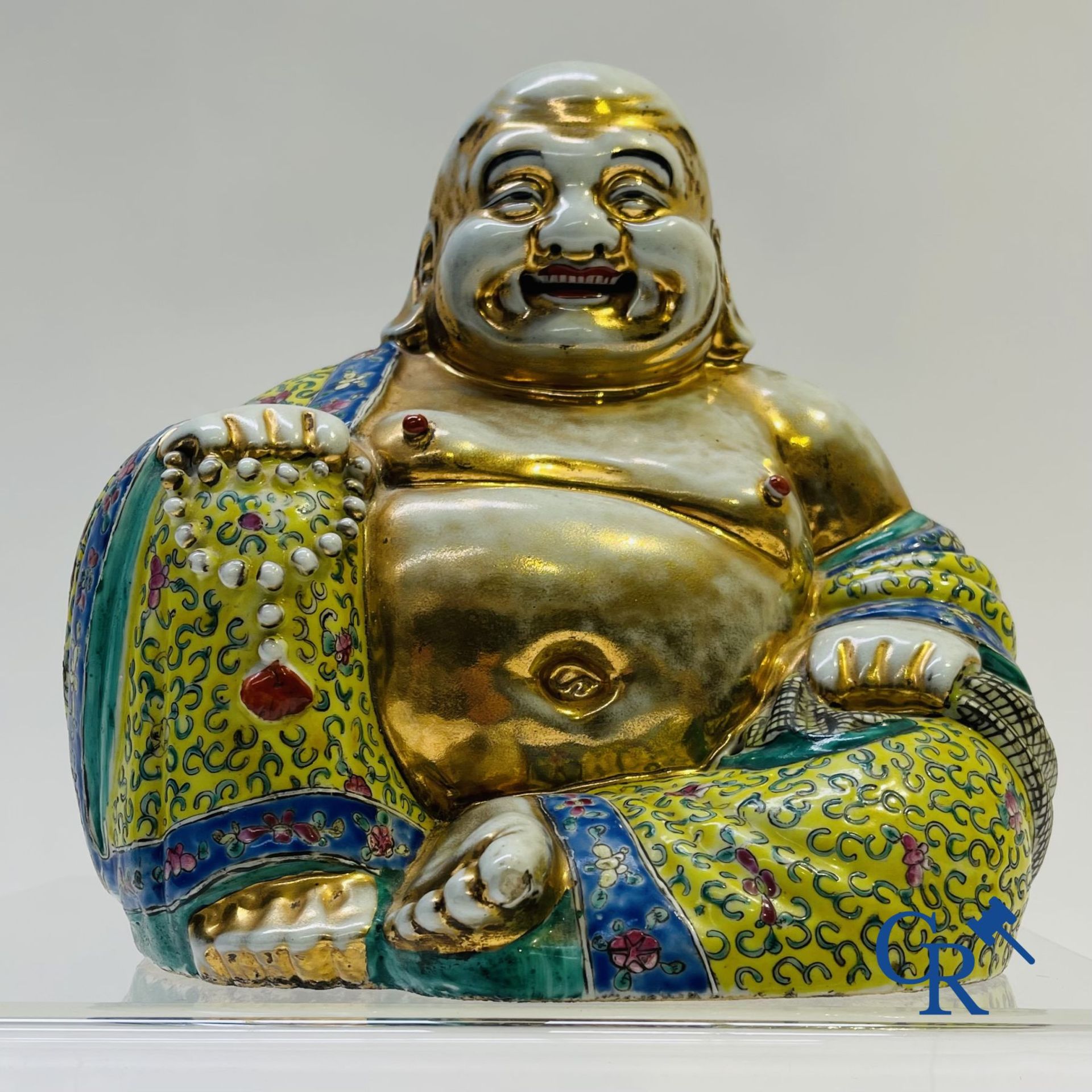 Chinese porcelain: Tall figure of Buddha. - Image 9 of 15