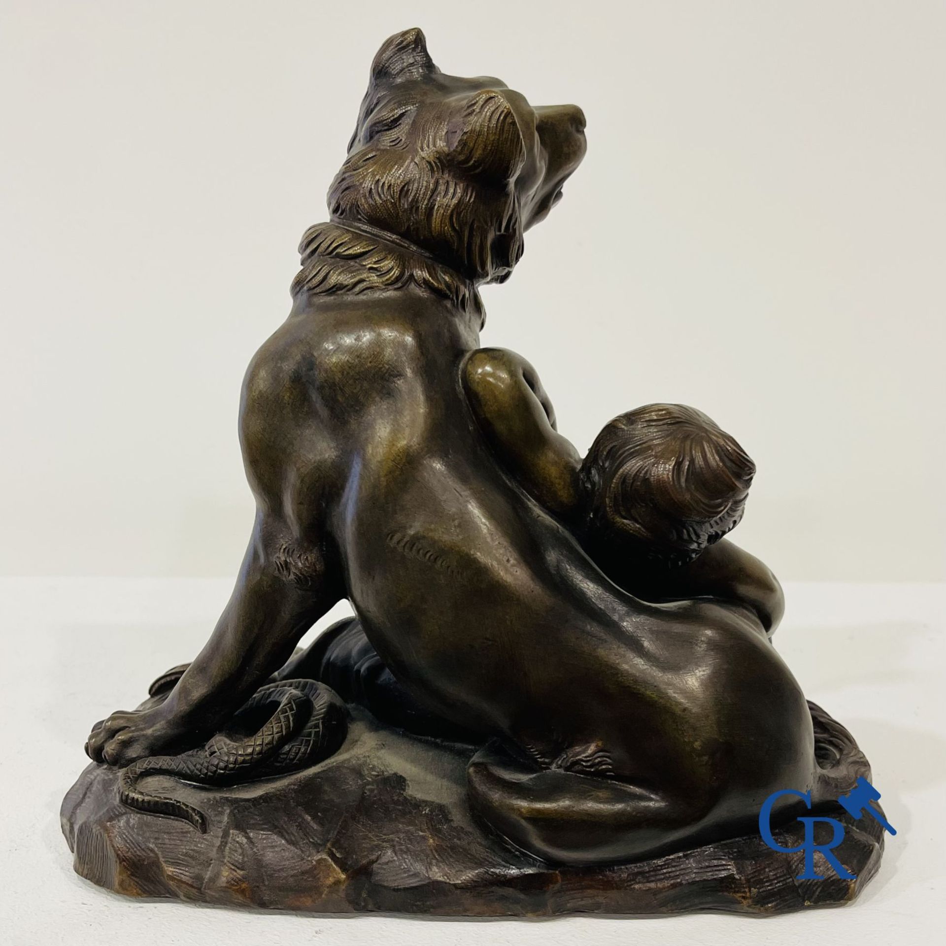 James Pradier: Bronze statue with mythological representation. - Image 8 of 12