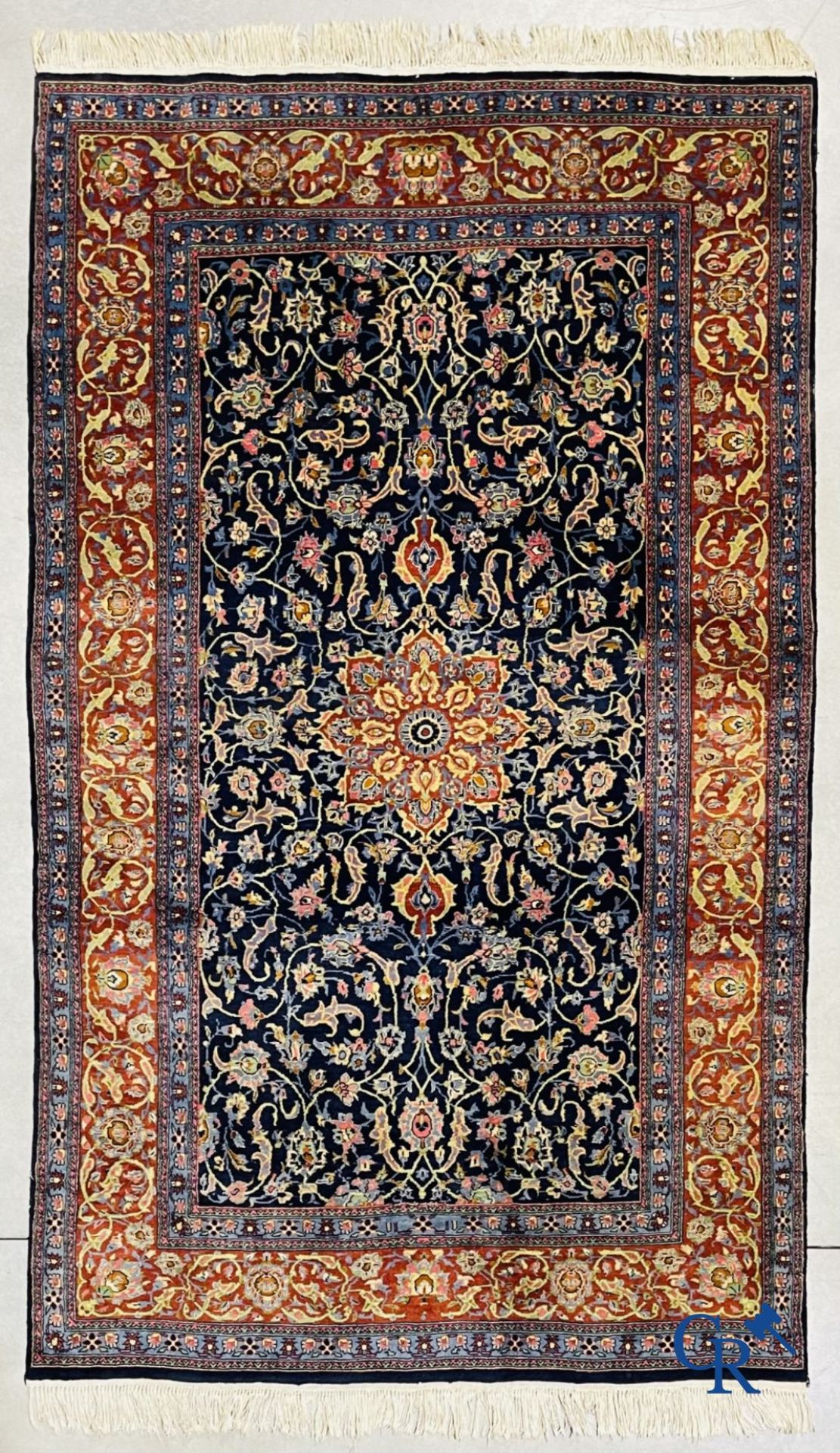 Oriental carpets: Persian carpet in wool. Floral decor. - Bild 2 aus 7