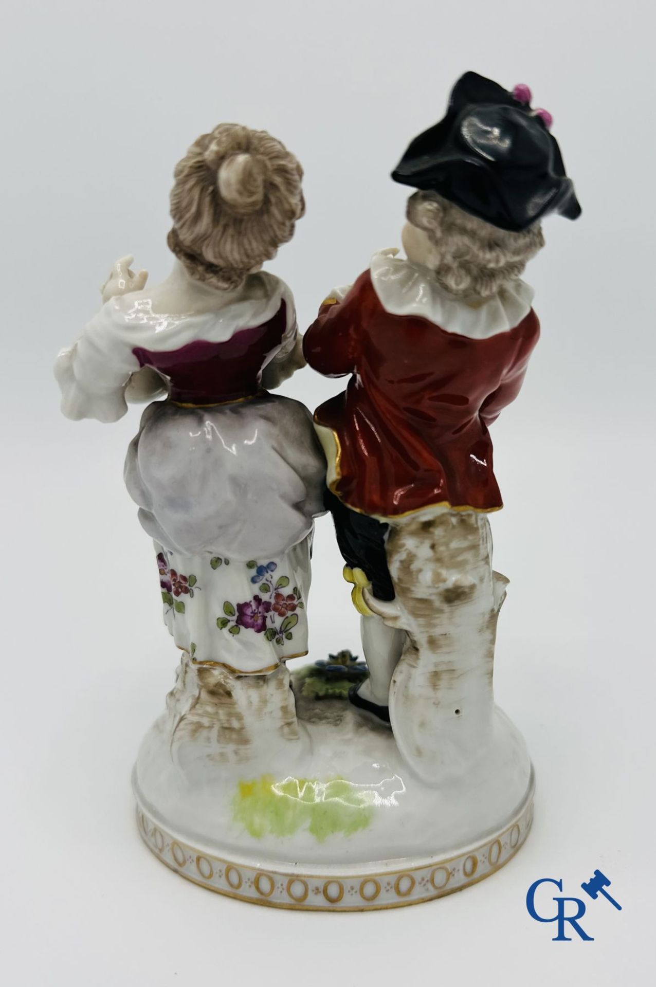 German porcelain. 2 Groups in German porcelain. 19th century. - Bild 5 aus 8