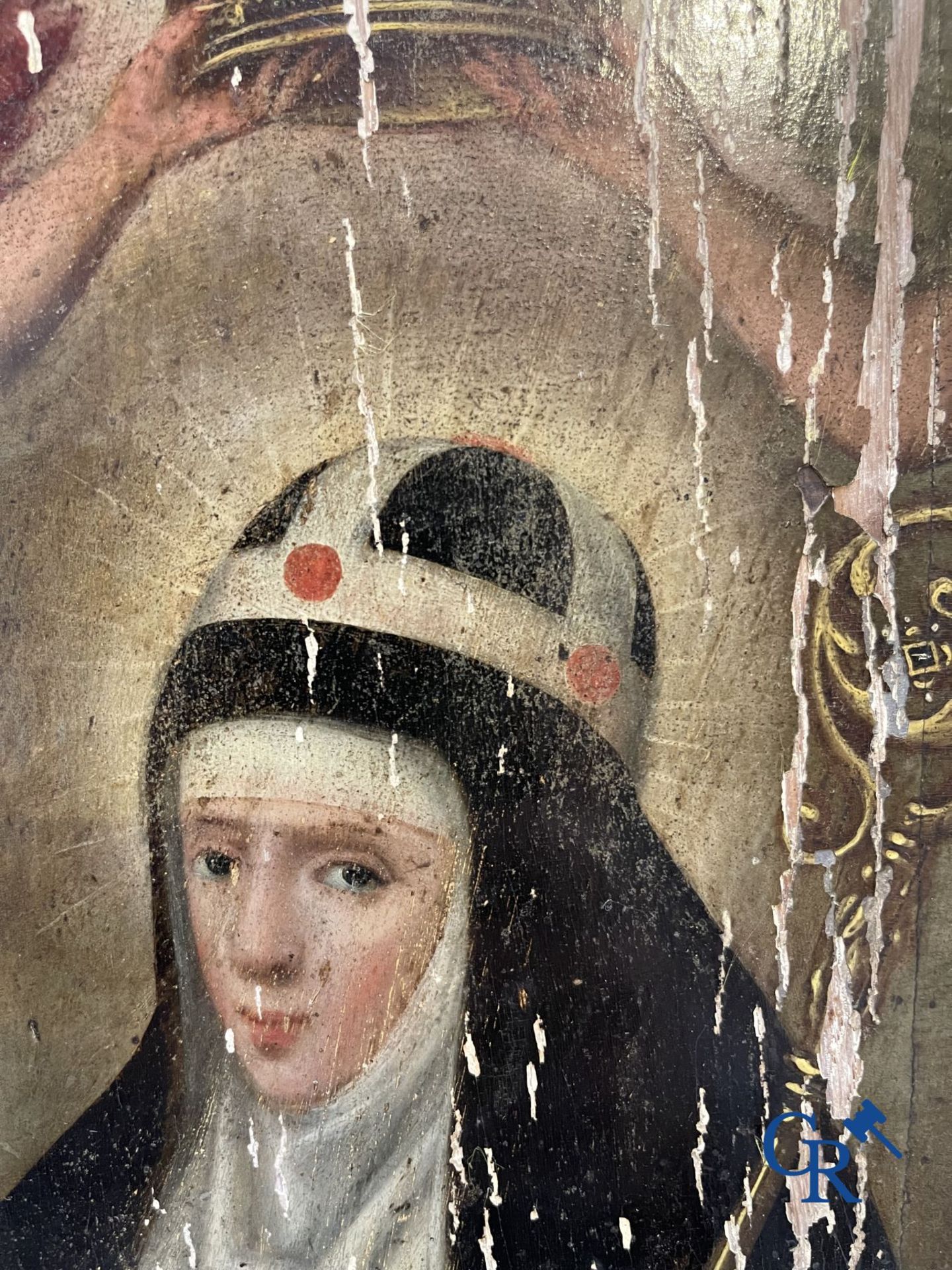 Painting. 17th century Religious painting.  S. Catherina-De-Swetta Filia-S.Birgitta. - Bild 10 aus 20
