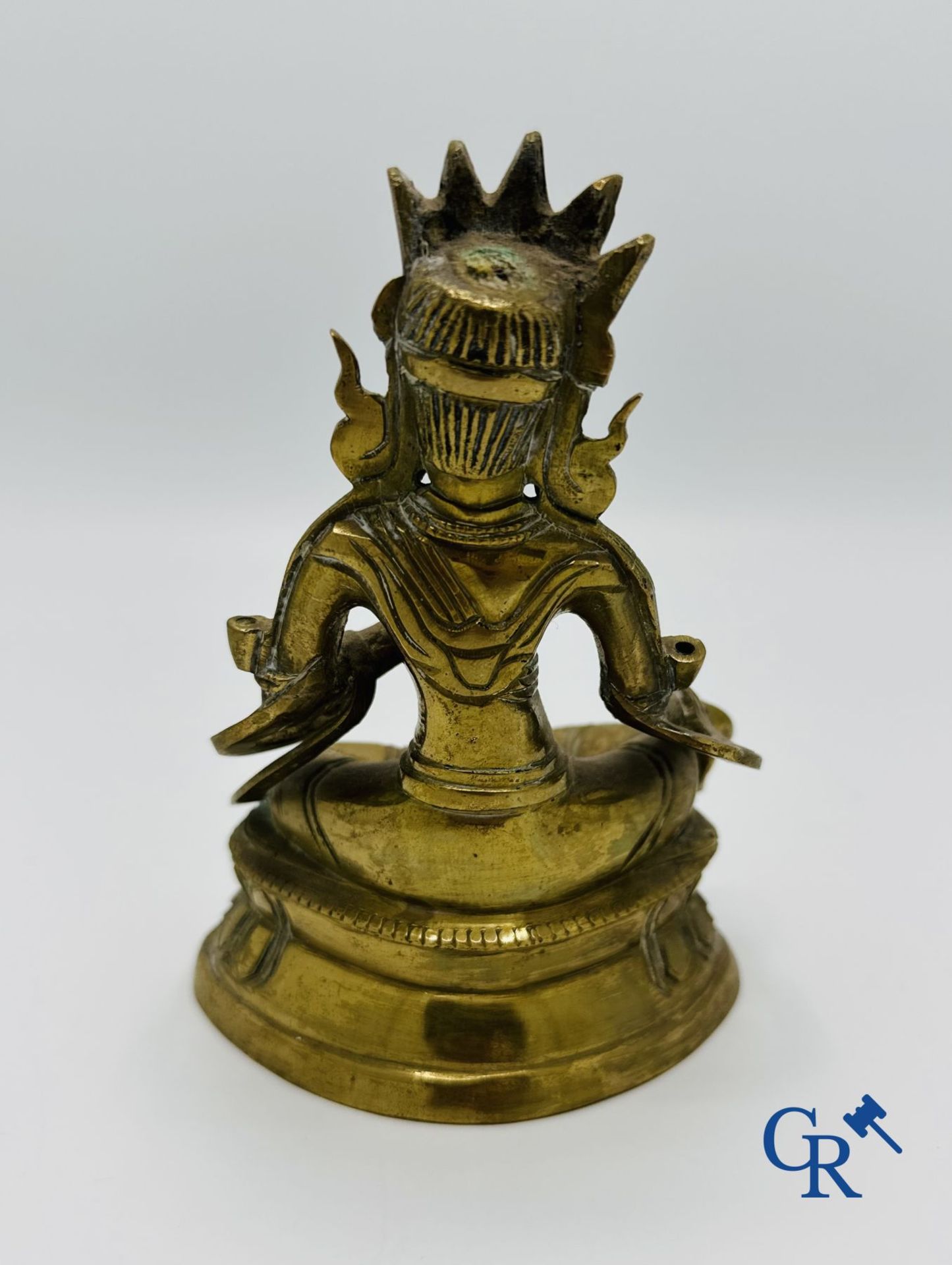 Chinese Art: 3 Chinese objects in bronze. - Image 11 of 11