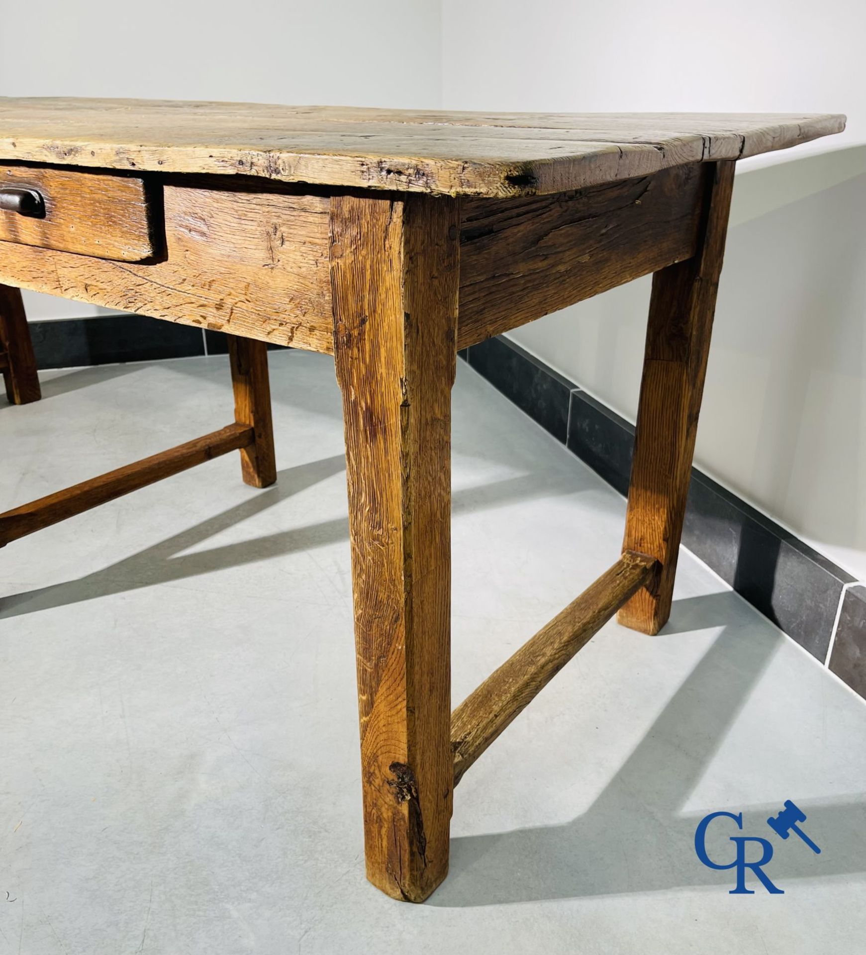 Large table in oak. 18th century. - Image 13 of 19