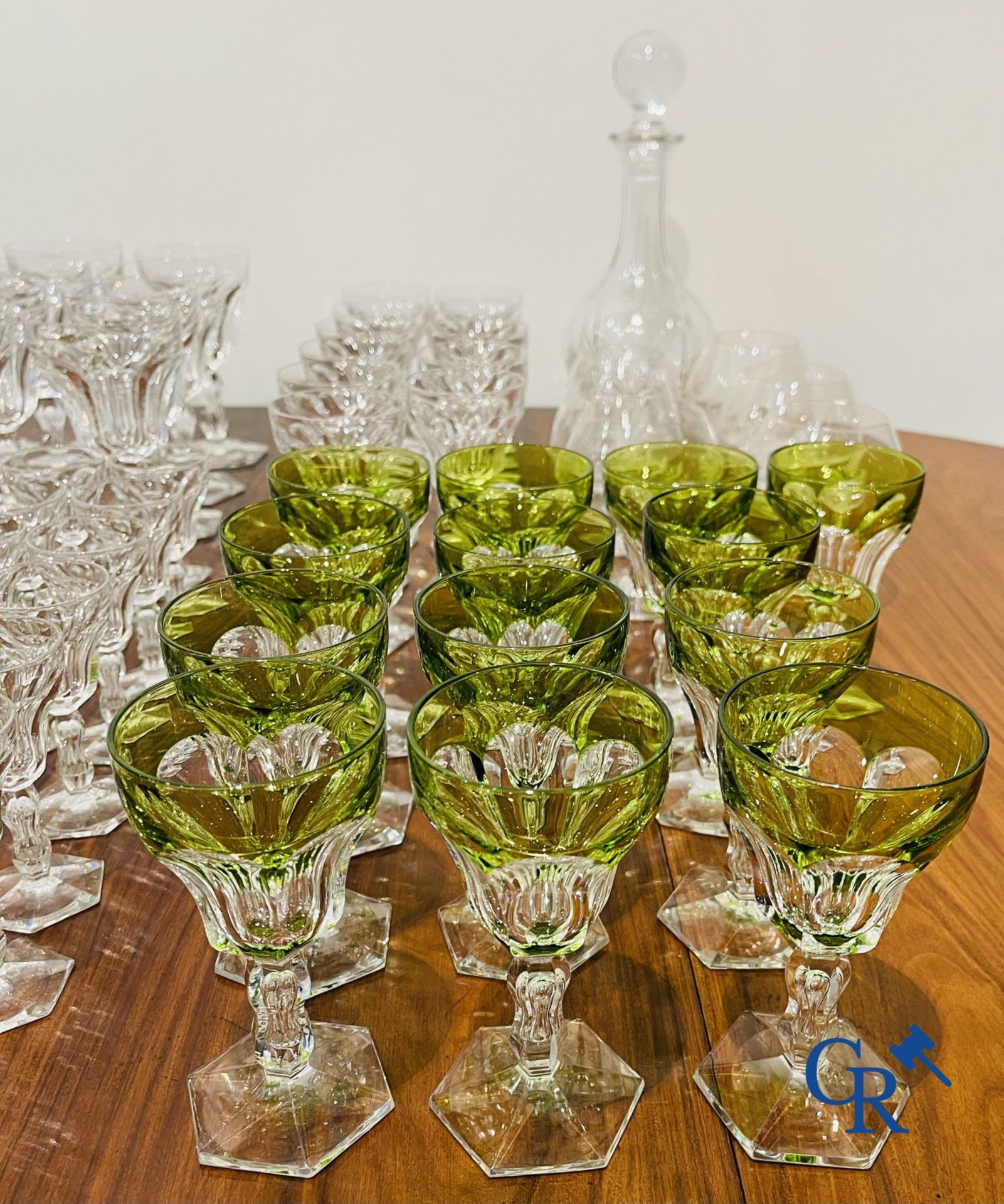 Large lot of glassware in crystal Val Saint Lambert and others. - Image 2 of 10