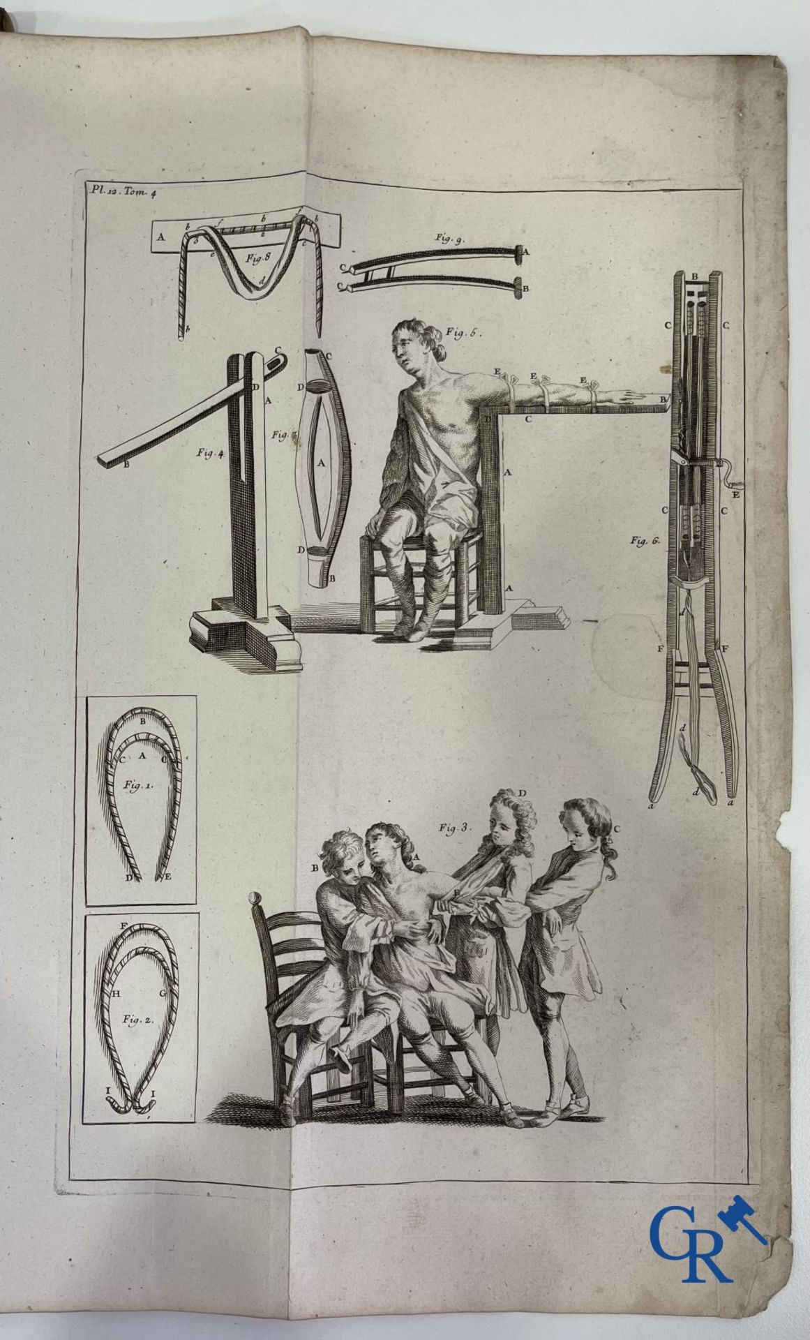Early printed books: Dictionnaire Universel de Medecine, Robert James. 6 volumes, Paris 1746-1748. - Image 28 of 35