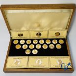 Medals/Medals: 24 Medals in Sterling silver, decorated with 24 carat gold.