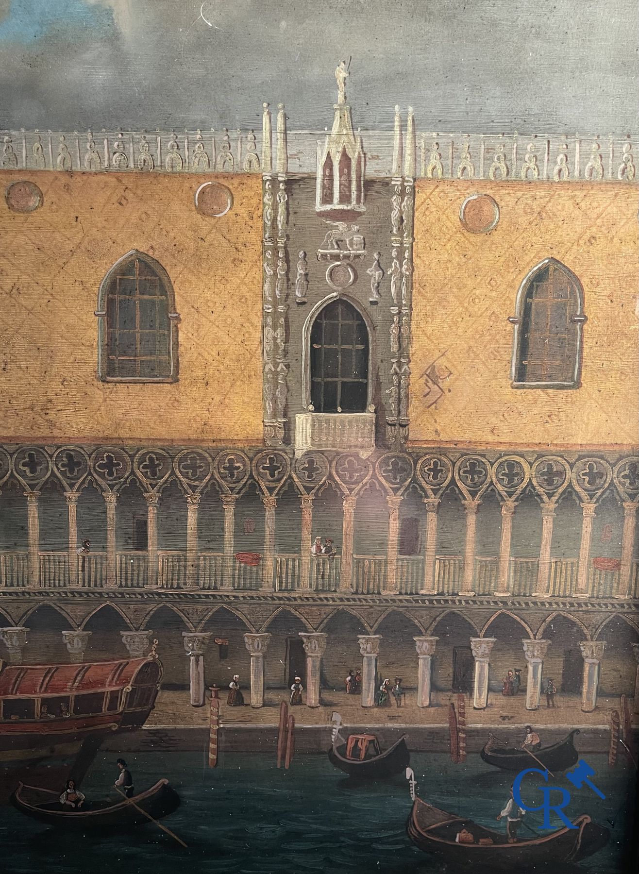 Painting: Carlo Canella (Verona 1800 - Milan 1879) View of St. Mark's Square in Venice.  - Image 8 of 11