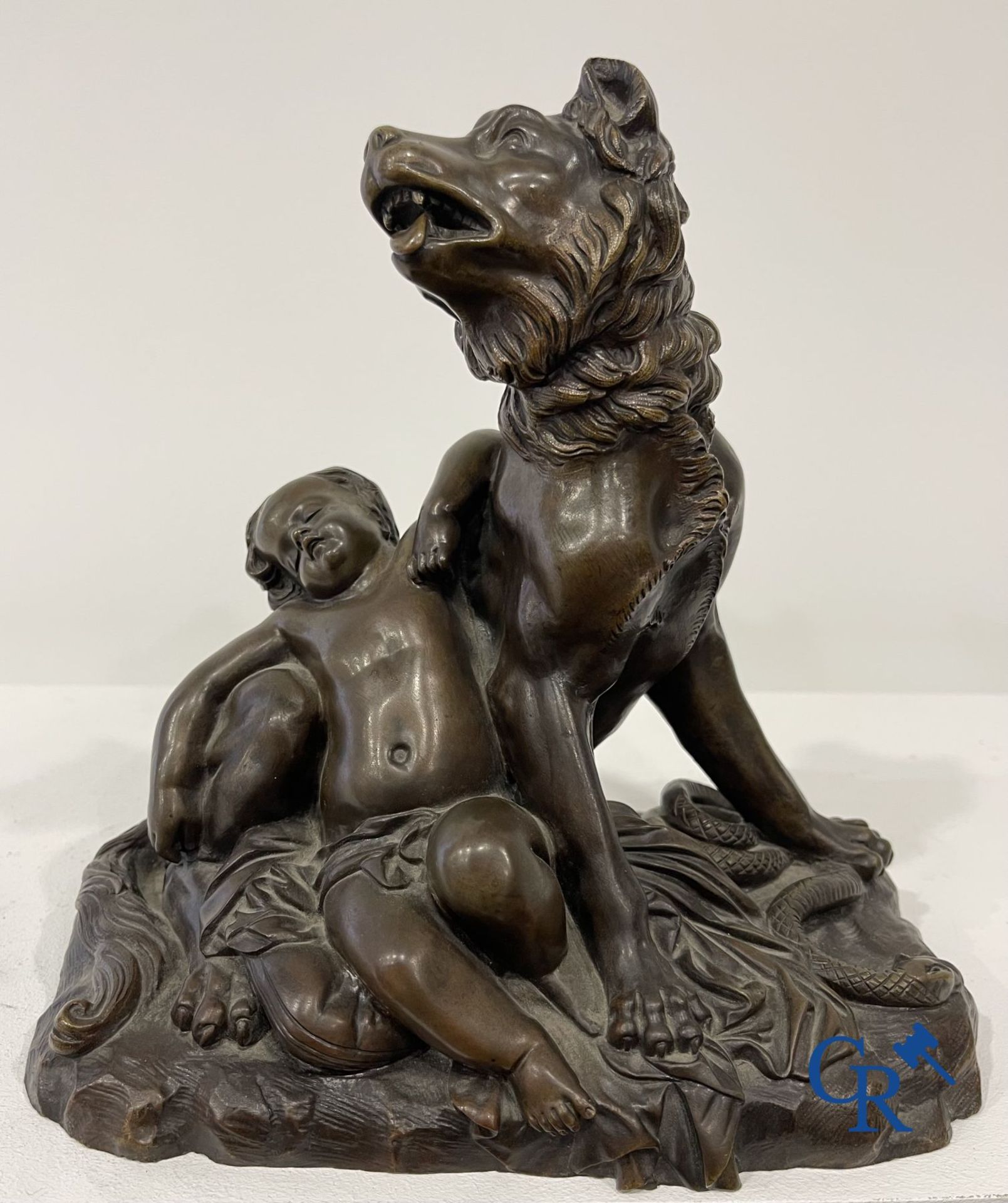 James Pradier: Bronze statue with mythological representation. - Image 4 of 12