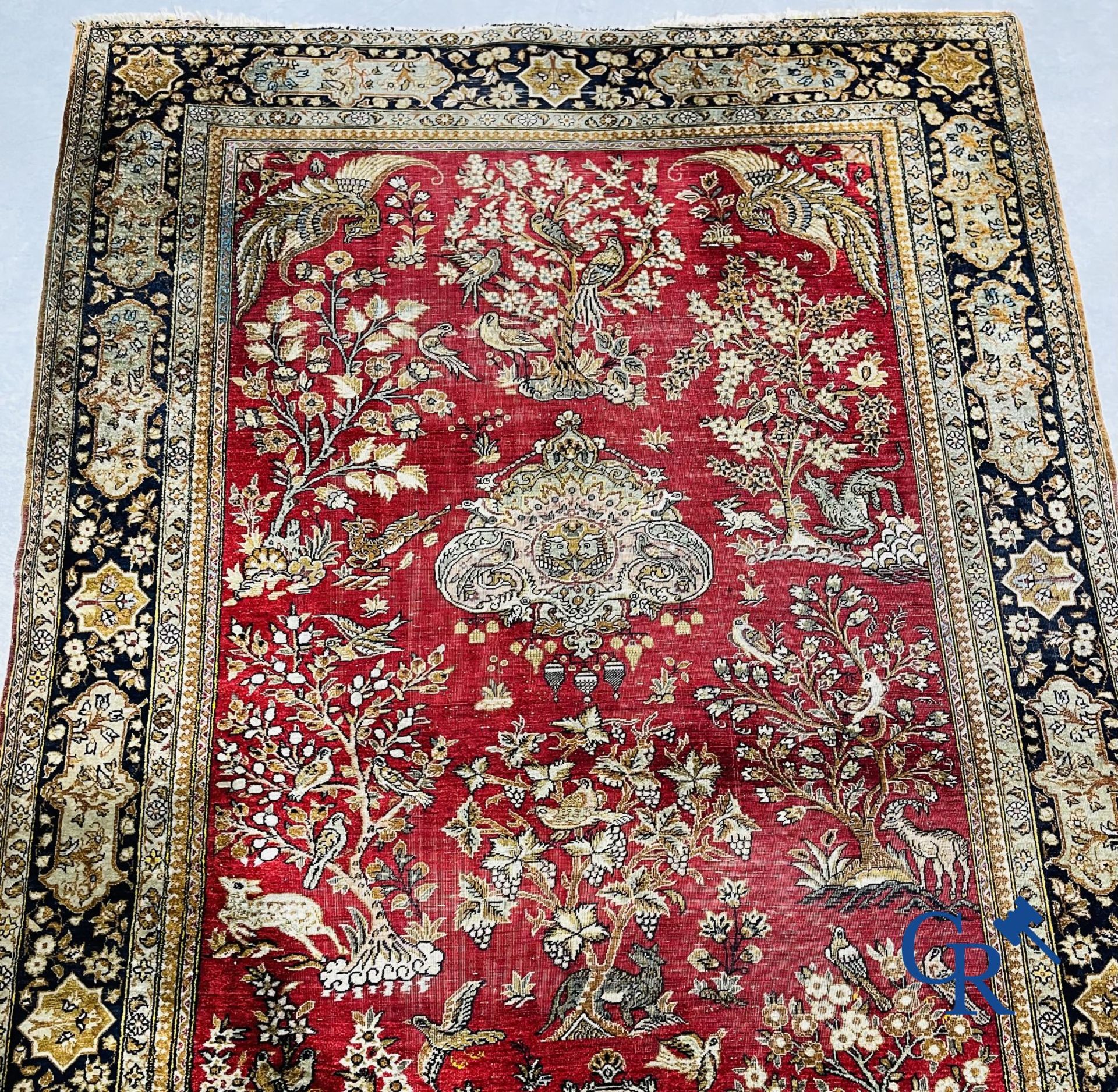 Oriental carpets: Ghoum. 2 Oriental carpets in silk. - Image 5 of 22