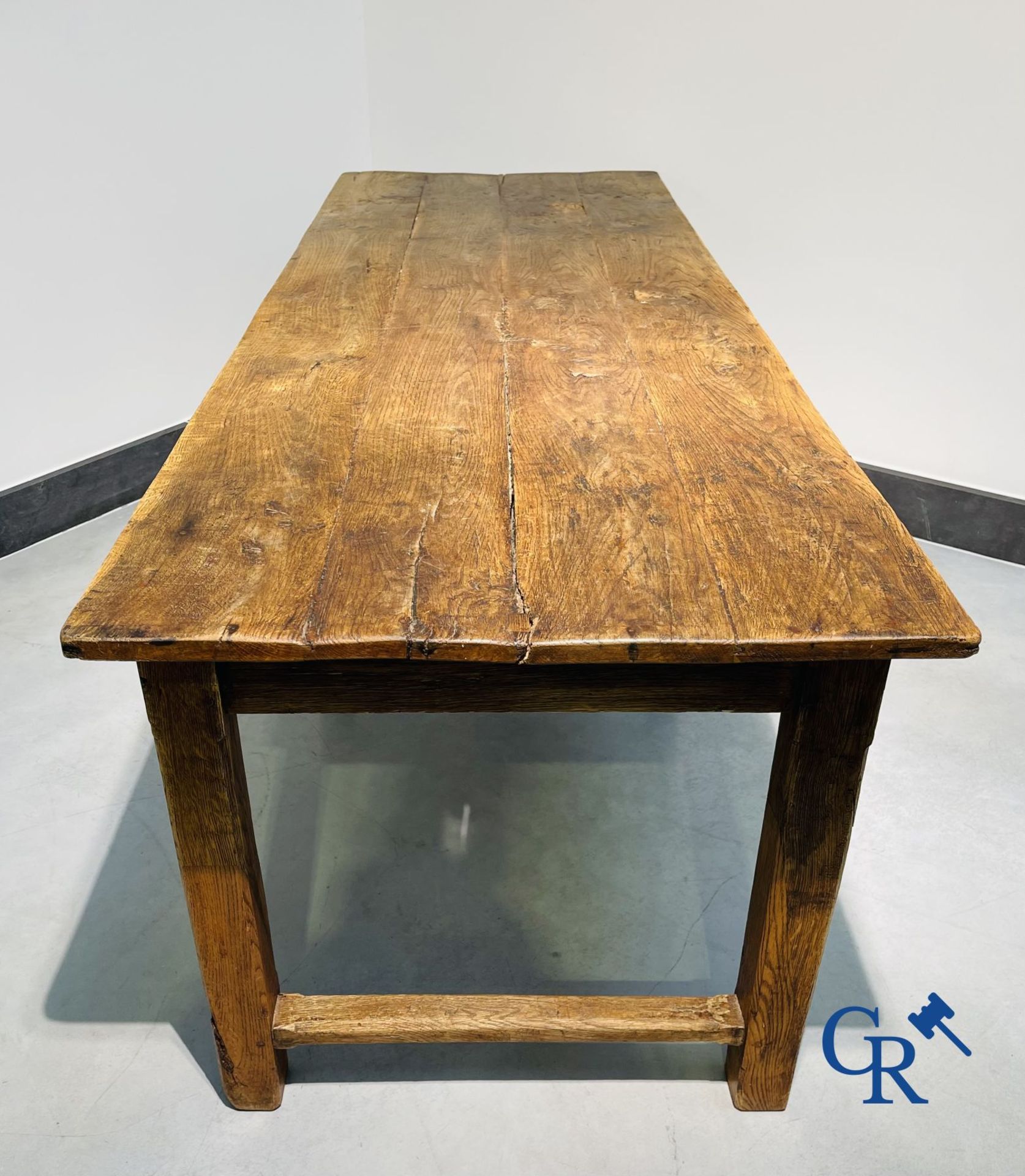 Large table in oak. 18th century. - Image 14 of 19