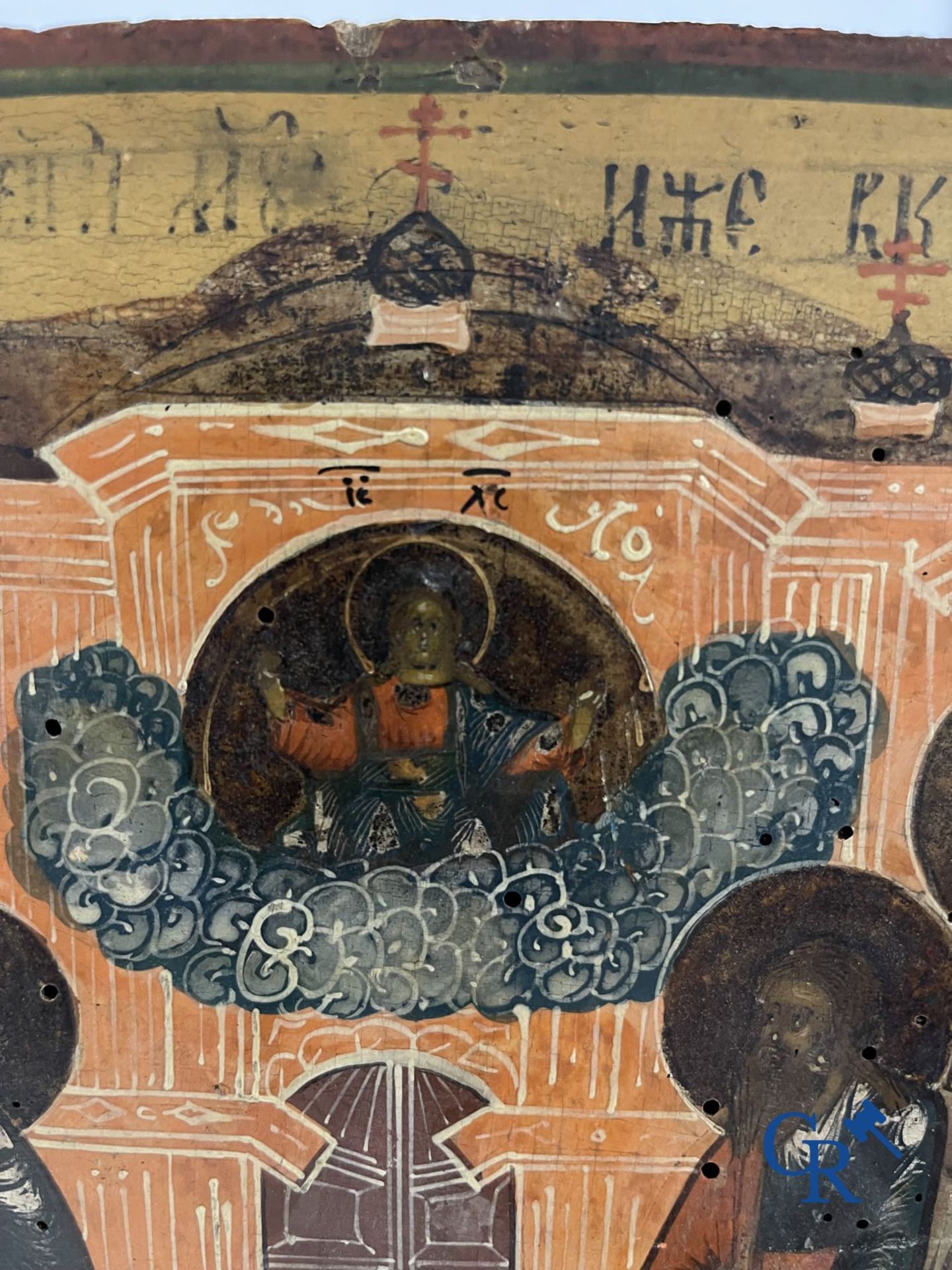 Icon: The nine martyrs of Cyzicus. 18th - 19th century. - Bild 8 aus 17