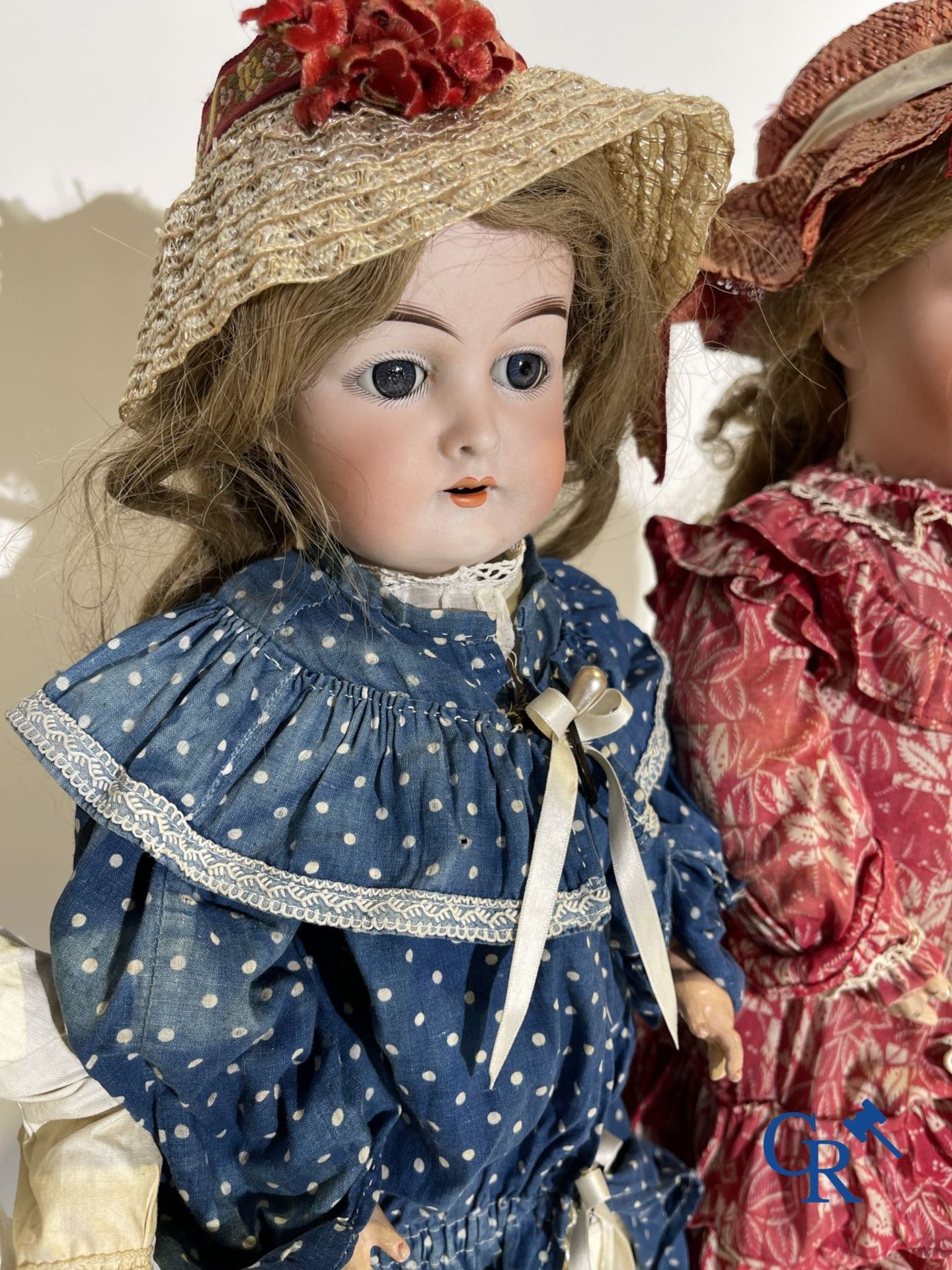 Toys: antique dolls: 4 antique dolls with porcelain head. - Bild 8 aus 11