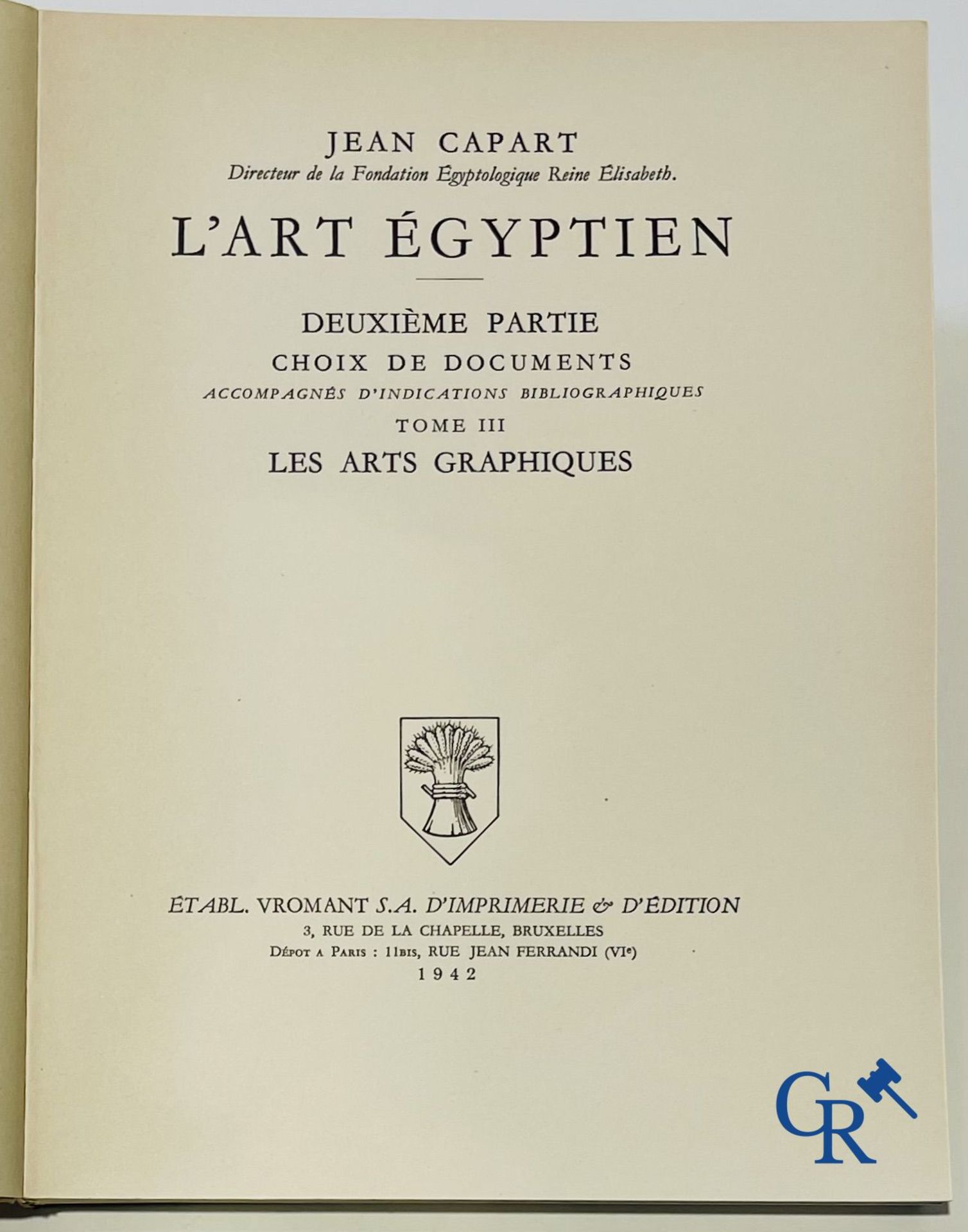 Books: Jean Capart, L'Art Egyptien and Tout-Ankh-Amon  - Trawinski, La Vie Antique. (5 volumes). - Bild 7 aus 17