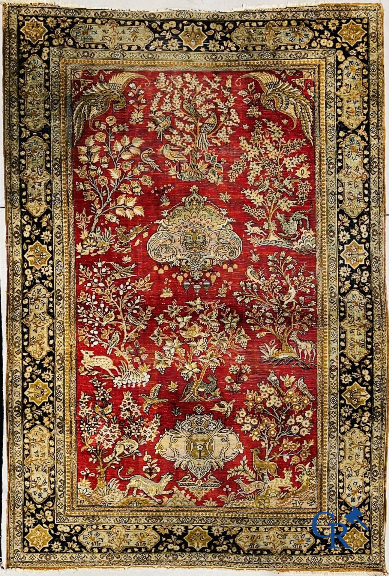 Oriental carpets: Ghoum. 2 Oriental carpets in silk. - Image 2 of 22