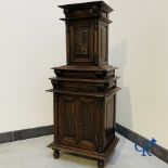 Furniture: An oak sacristy credence.