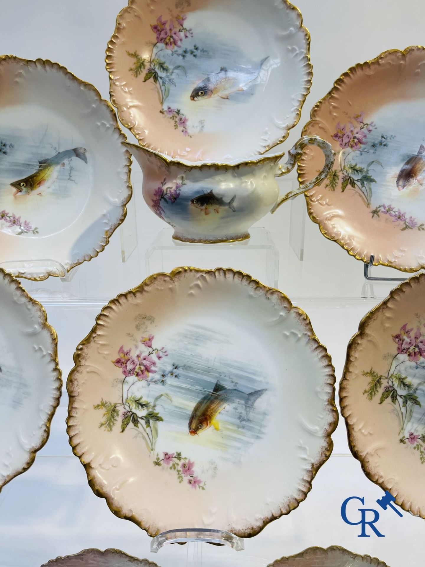 Porcelain: Limoges/France: Part of a porcelain tableware. - Bild 2 aus 7